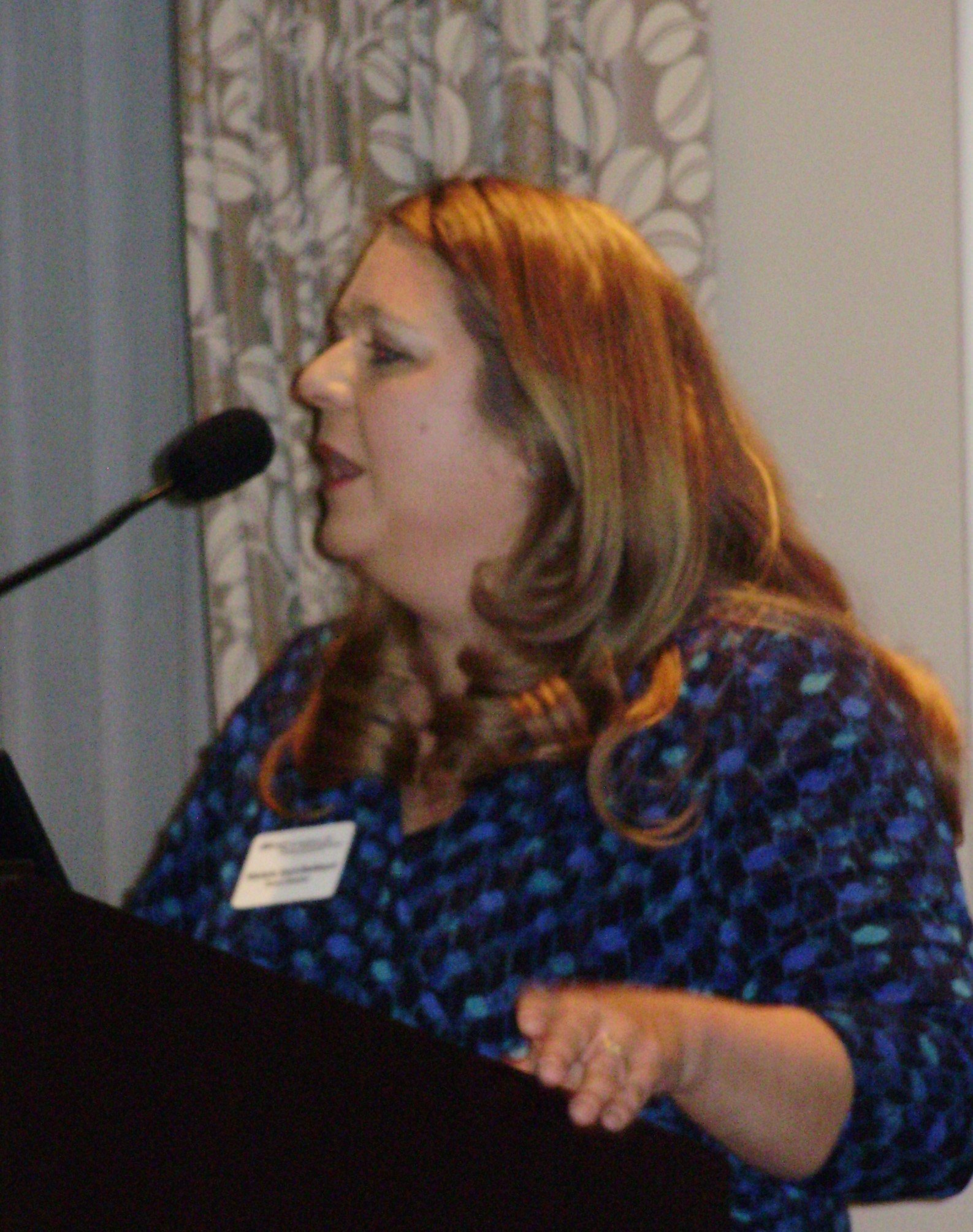 Michele Earl-Hubbard accepts the 2016 James Andersen Award