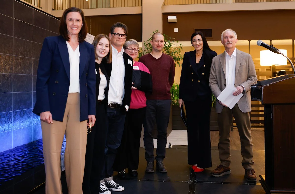 2025 Key Award winners: WashCOG Secretary George Erb presents the Key Award winners during The Washington Coalition for Open Government Sunshine Breakfast honoring open-government advocates, journalists and public officials on March 13, 2026.  From l