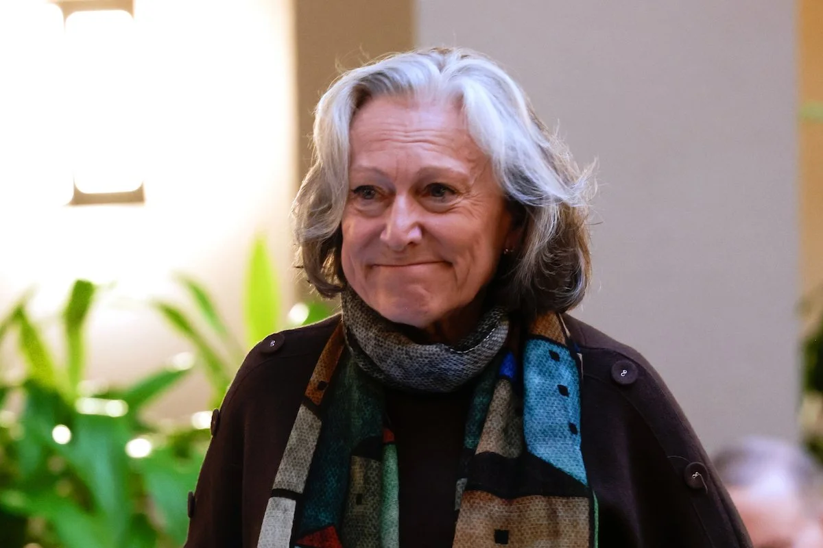 Judy Endejan, one of the founding members of the Washington Coalition for Open Government, stands as she is honored during the annual Sunshine Breakfast celebrating open-government advocates. She was the last founding member on the WashCOG board unti