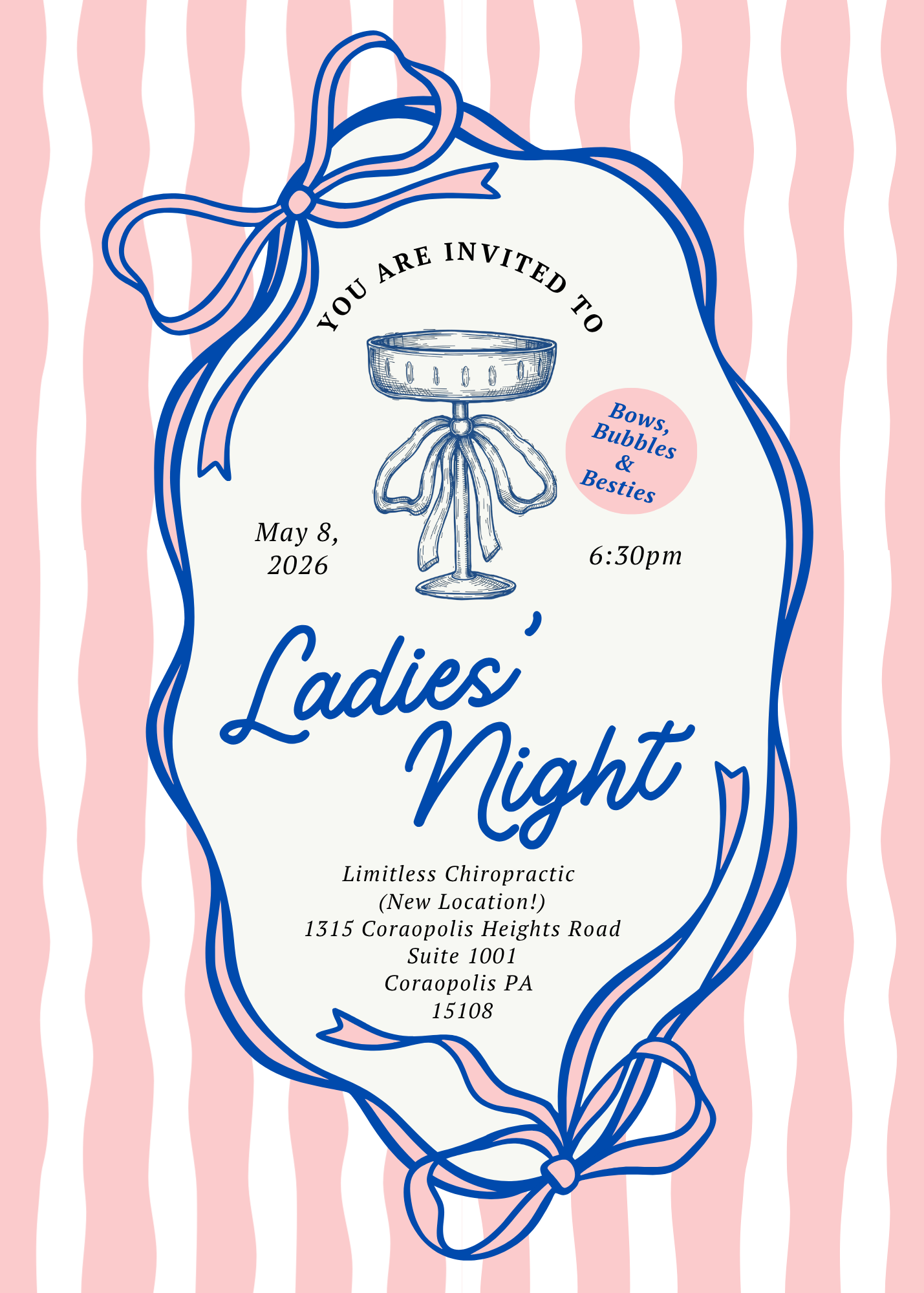 Ladies Night - Bows, Bubbles & Besties