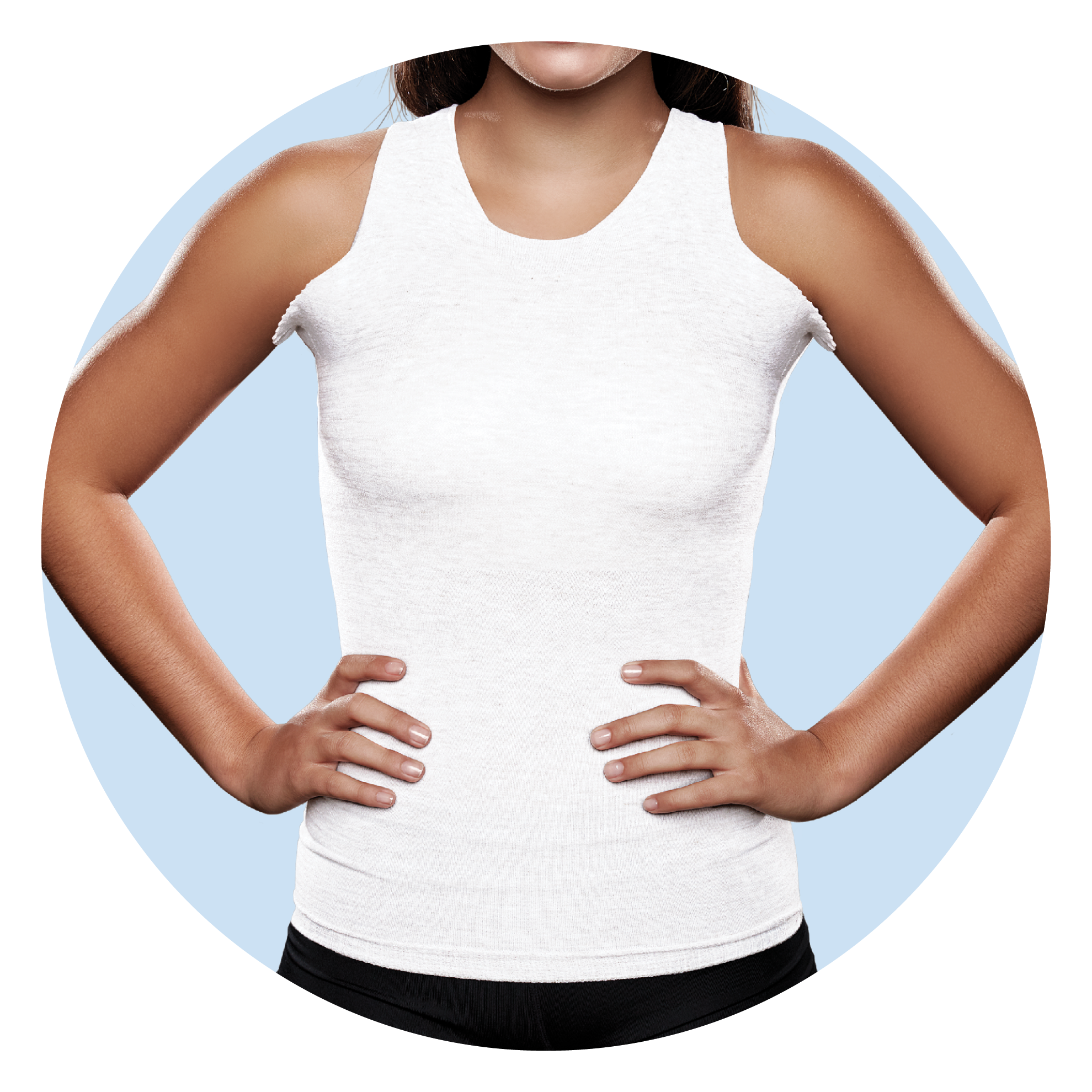 Torso-Interface V-Neck with Axilla Flaps