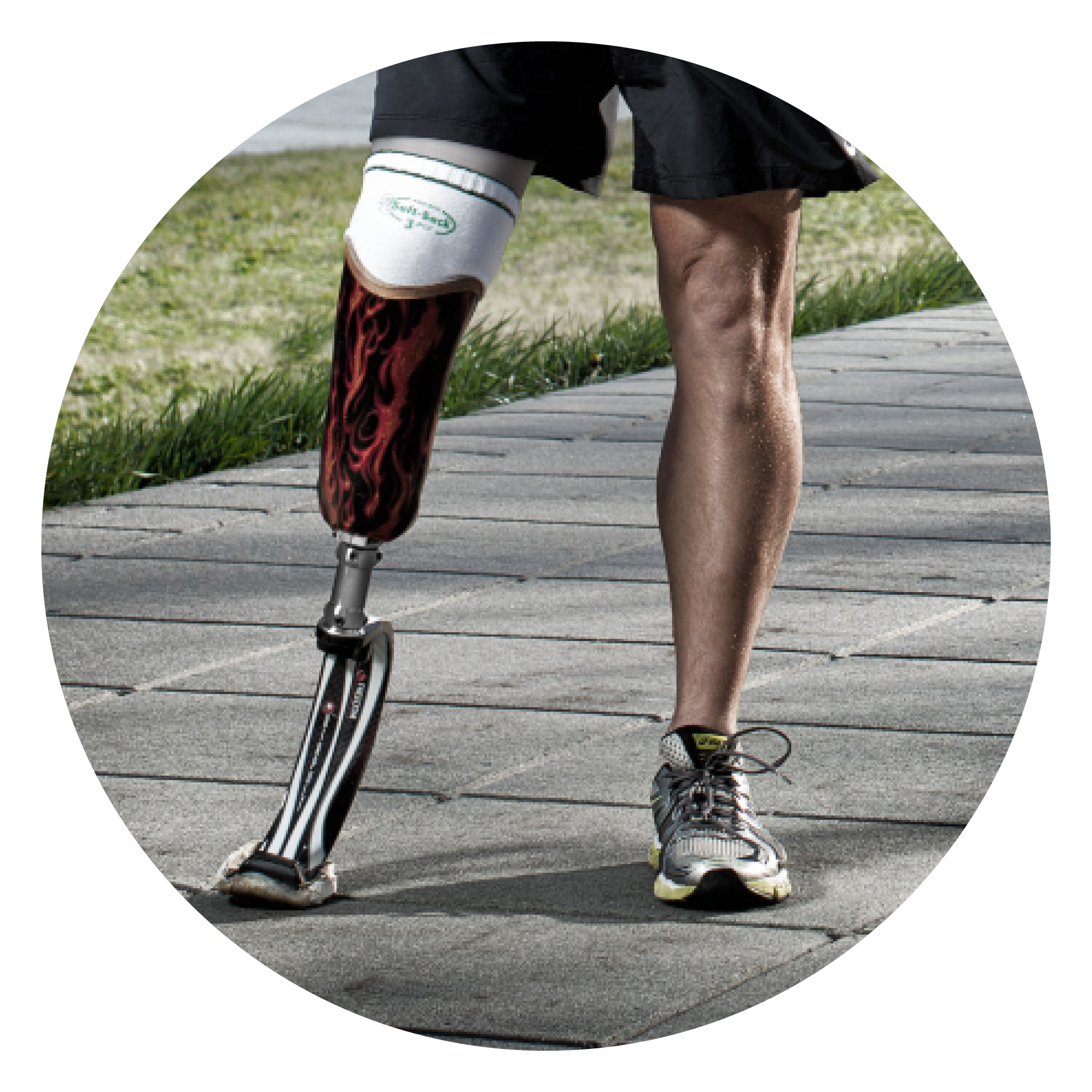 man wearing Soft-Sock standing