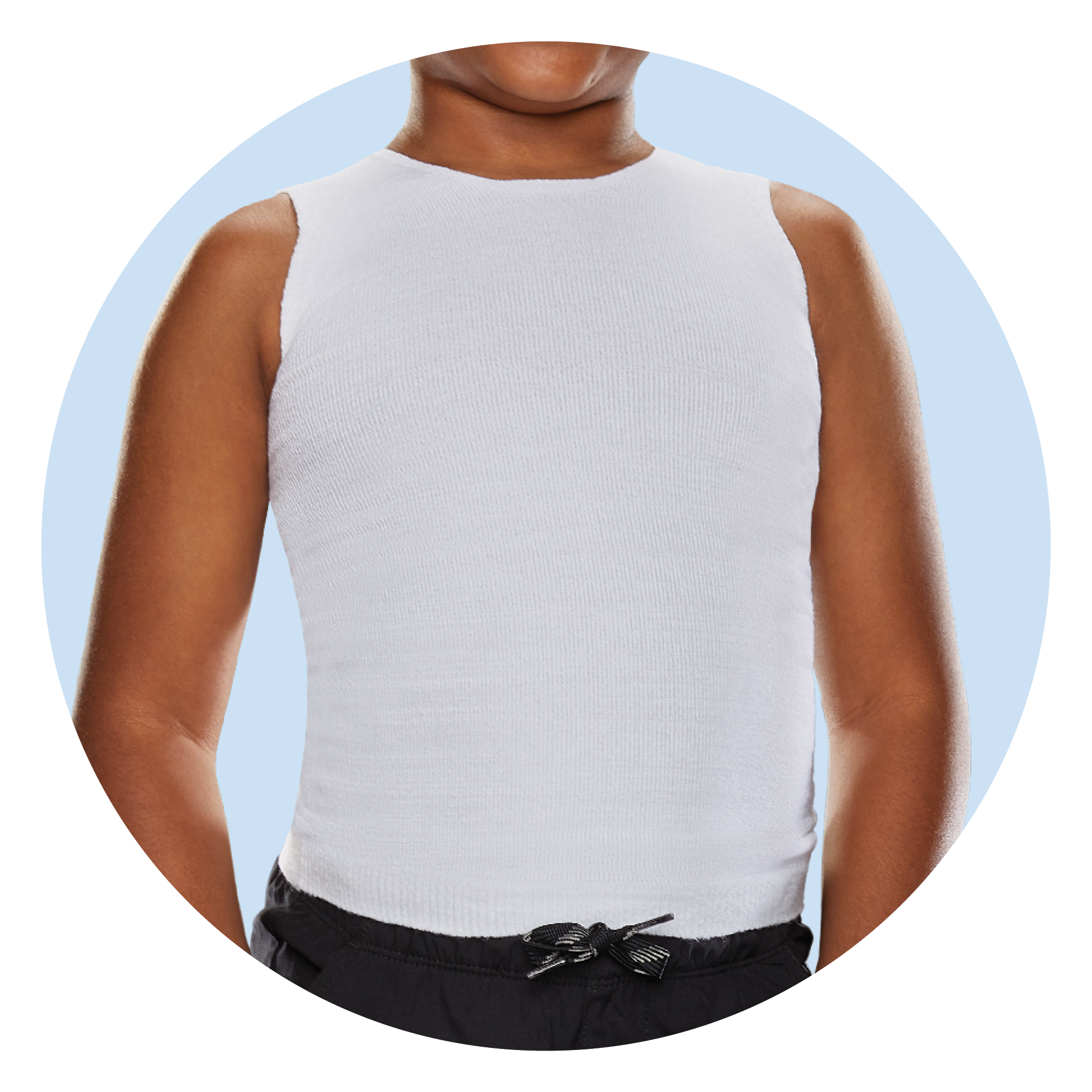 Torso-Interface Crew-Neck with No Flaps