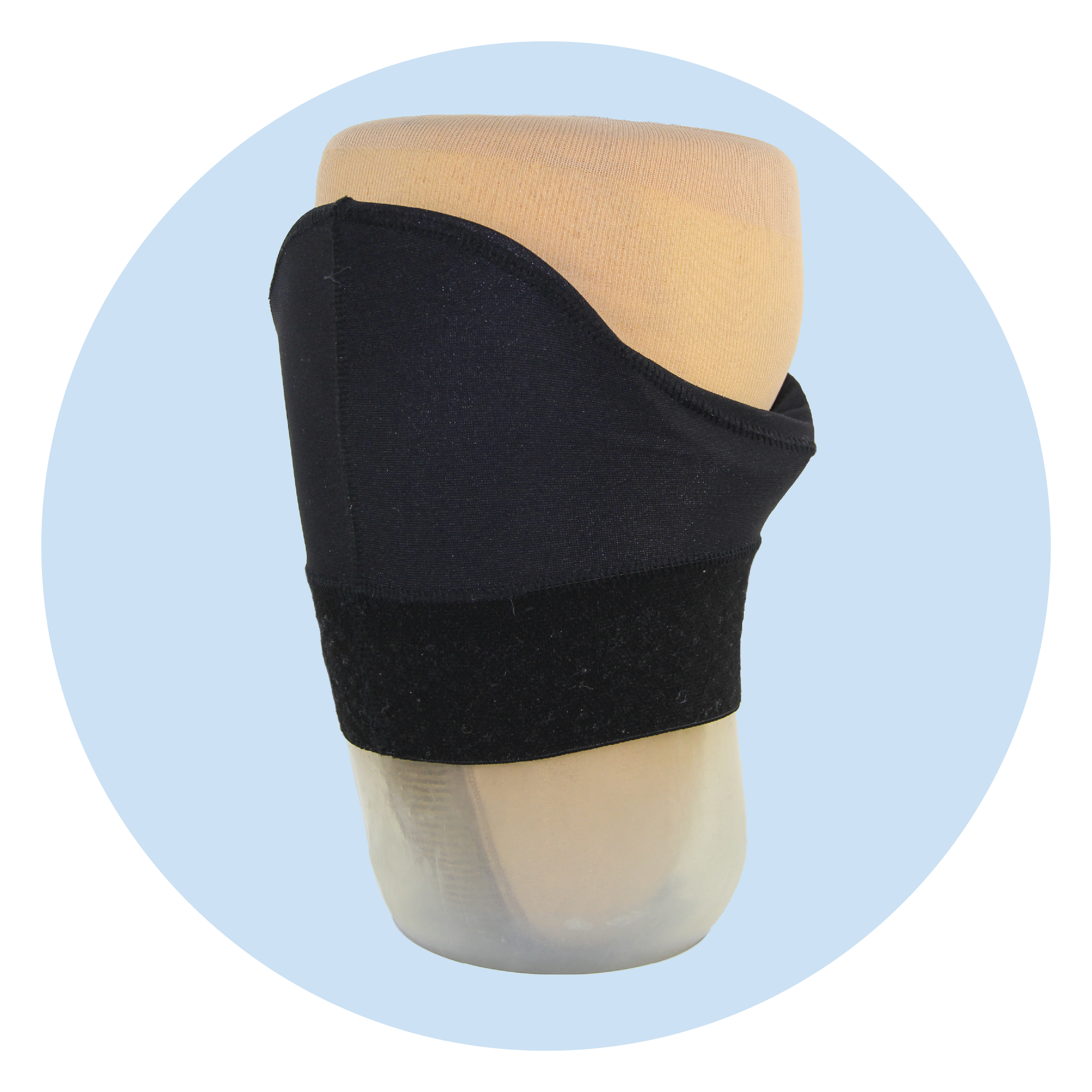 Above Knee Brim Sheath on form