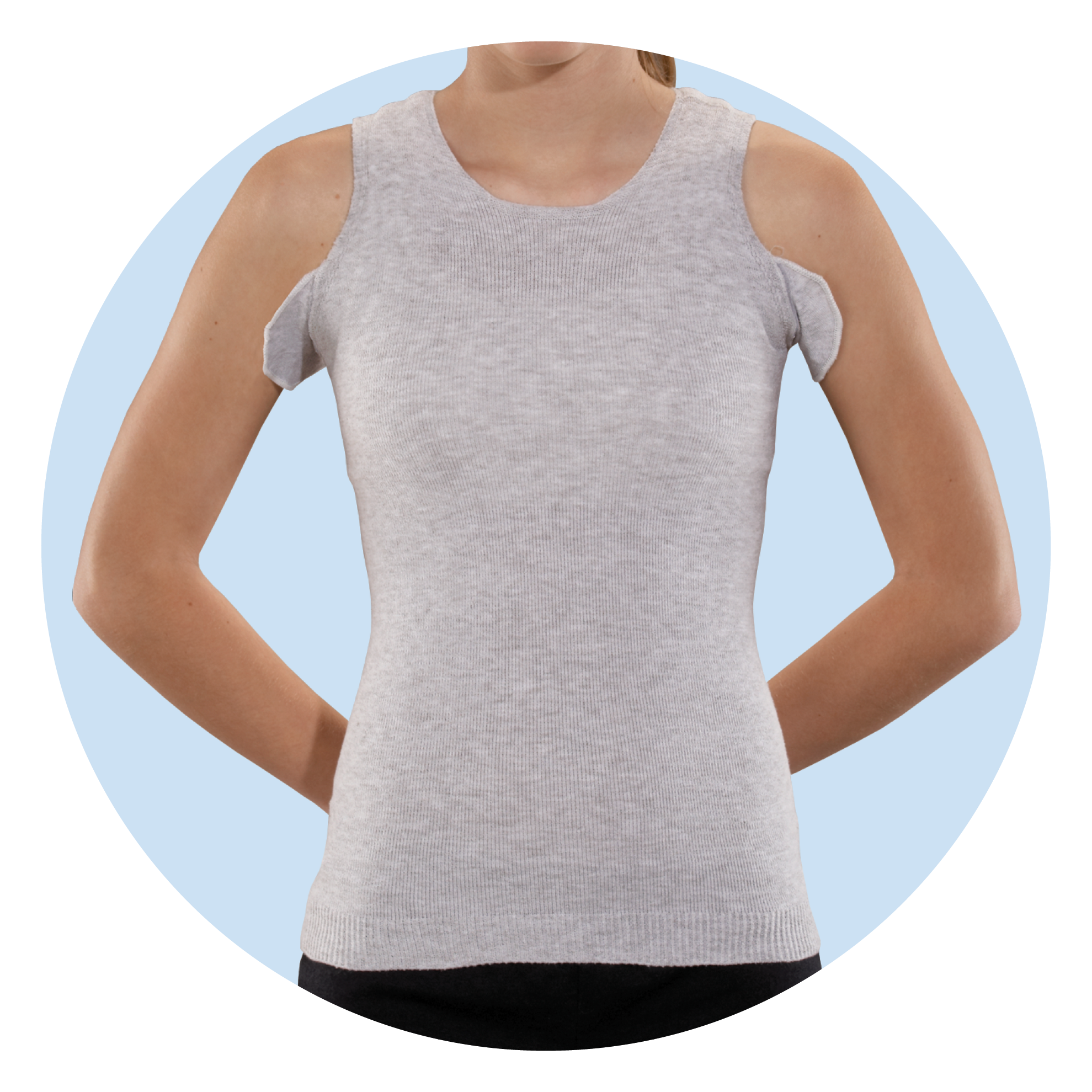 Torso-Interface Crew-Neck with Axilla Flaps