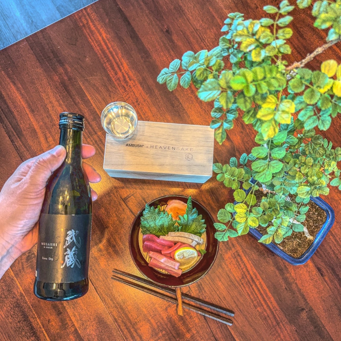 &bull;|&bull; Tokyo Drifted. Musashi in a glass.

HeavenSake x Ambush delivers sharp elegance, while Musashi Extra Dry, crafted by the chef at Aman Tokyo, hits with clean precision. Bone-dry, balanced, with a whisper of ginjo aroma. Perfect alongside