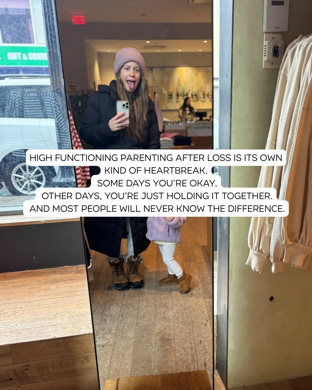 high functioning grief is hard enough.. the kind that lets you keep moving, smiling, showing up, doing what life asks of you

you look &ldquo;okay&rdquo; to the outside world, but no one sees the effort it can take just to be that way

and then there