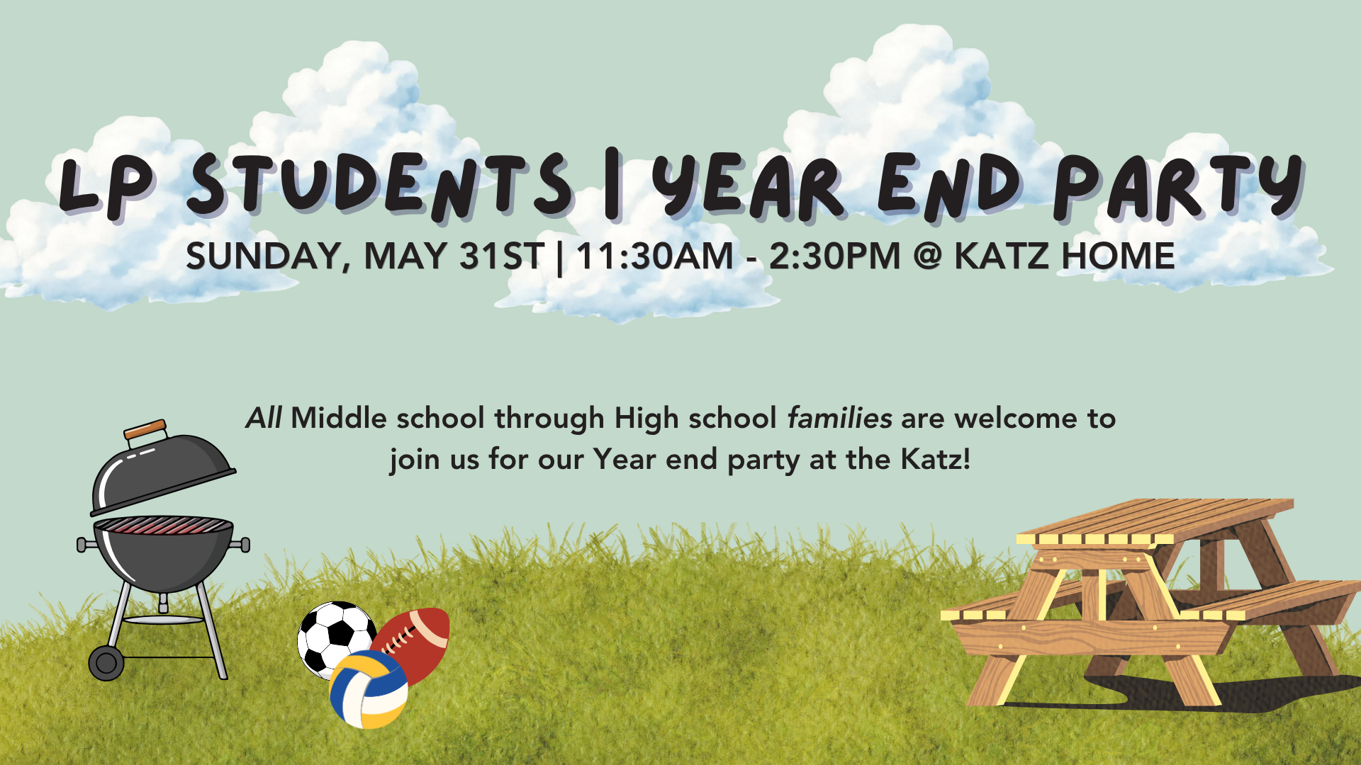 LP Students: End of Year Party