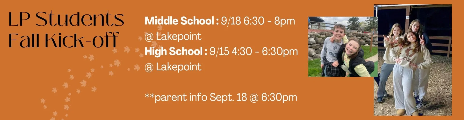 LP Student Fall Kick Off — Lakepoint Church