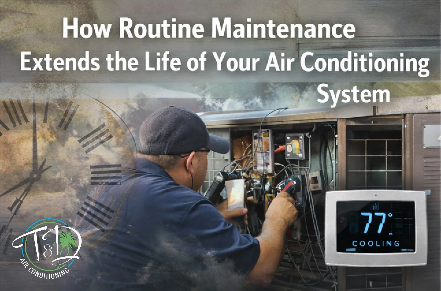 Routine AC maintenance by T & D Air Conditioning, helping South Florida homeowners protect their system, extend its lifespan, and enjoy consistent comfort they can count on.