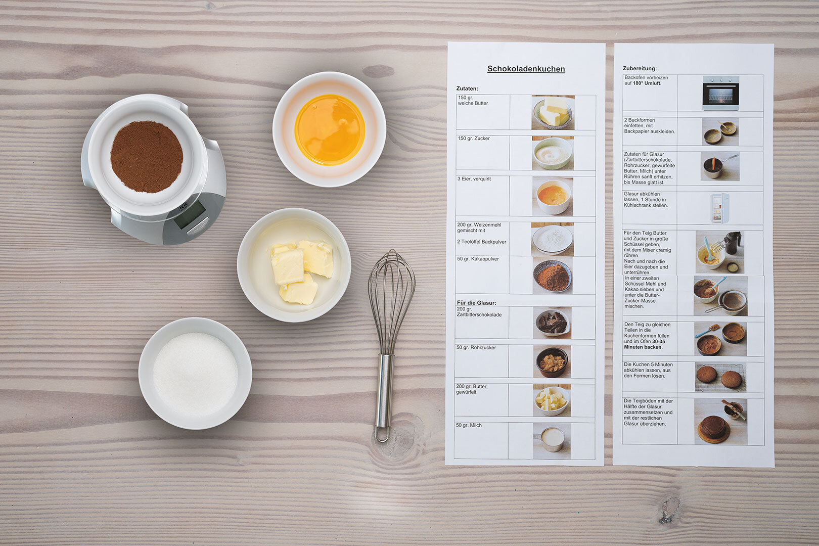 Kuchenrezept mit Schritt-für-Schritt Anleitung