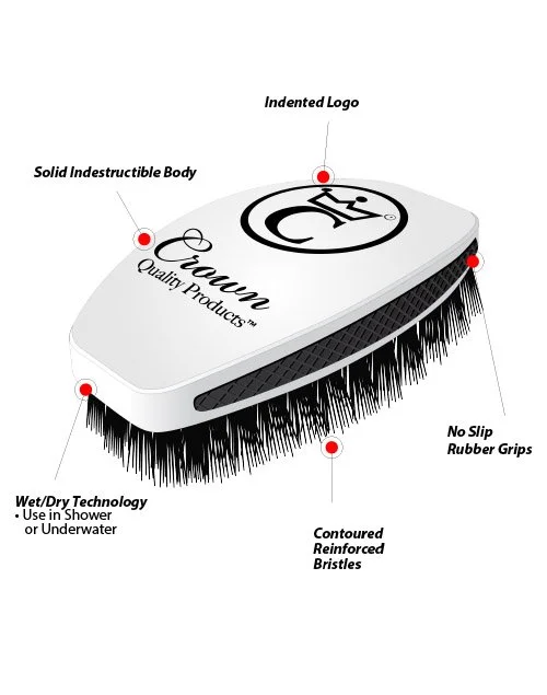 NEW! "Champaign Rose" Premium | Medium-Soft 100% Boar Bristle | Caesar 2.0 Wave Brush
