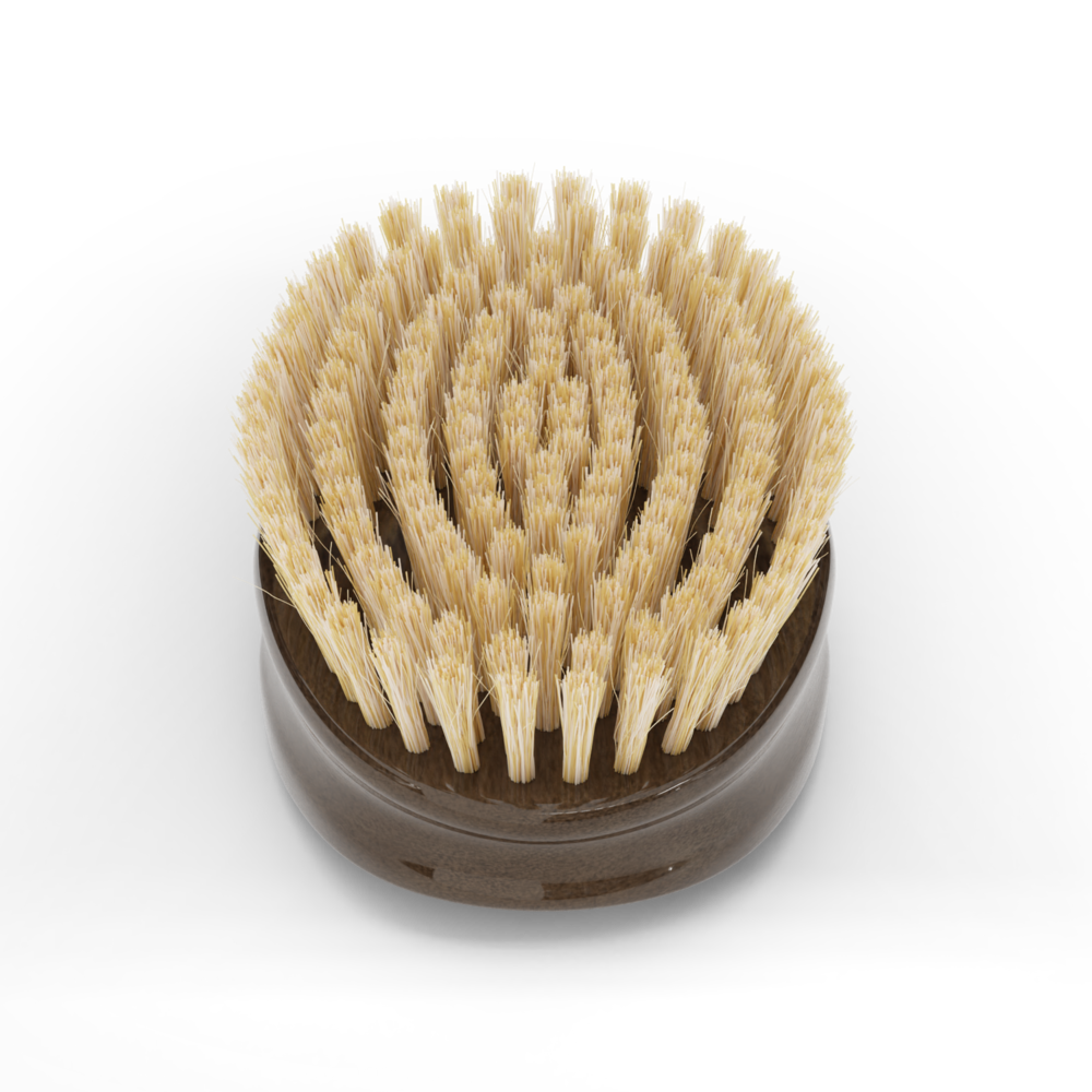 Deluxe Soft Military Palm Brush 5 — WB Barber Supply