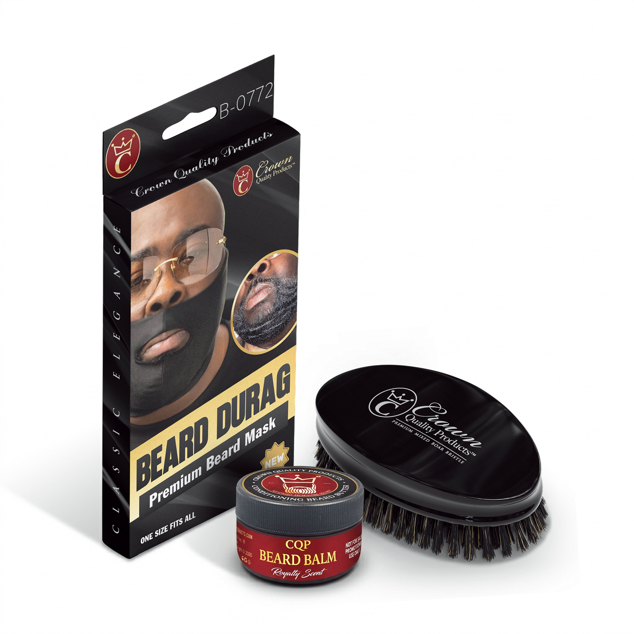 New Beard Du-Rag Kit by Crown Quality Products