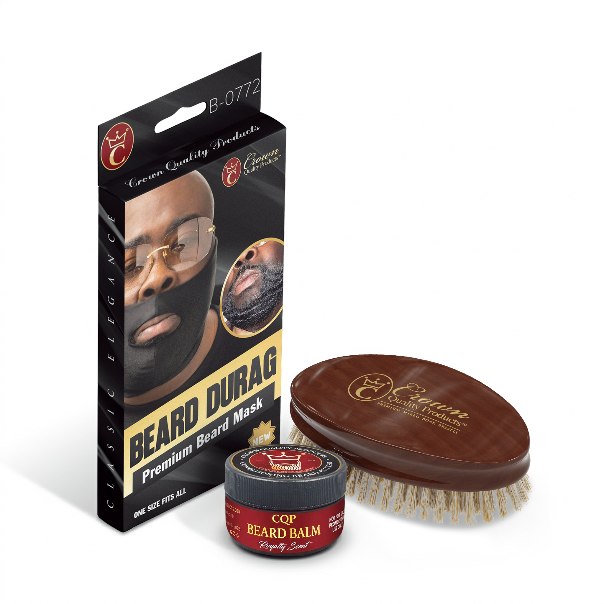 New Beard Du-Rag Kit by Crown Quality Products