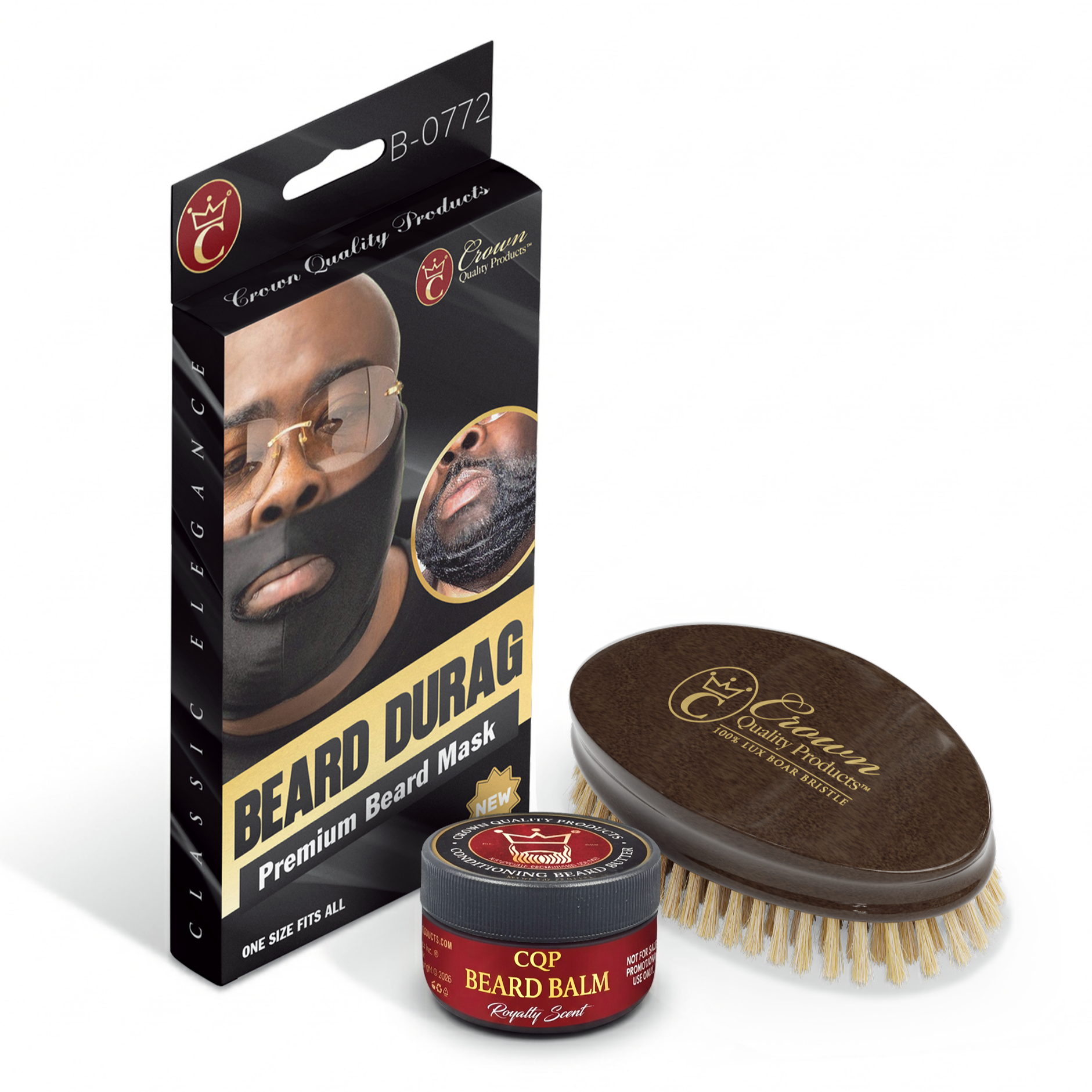 New Beard Du-Rag Kit by Crown Quality Products