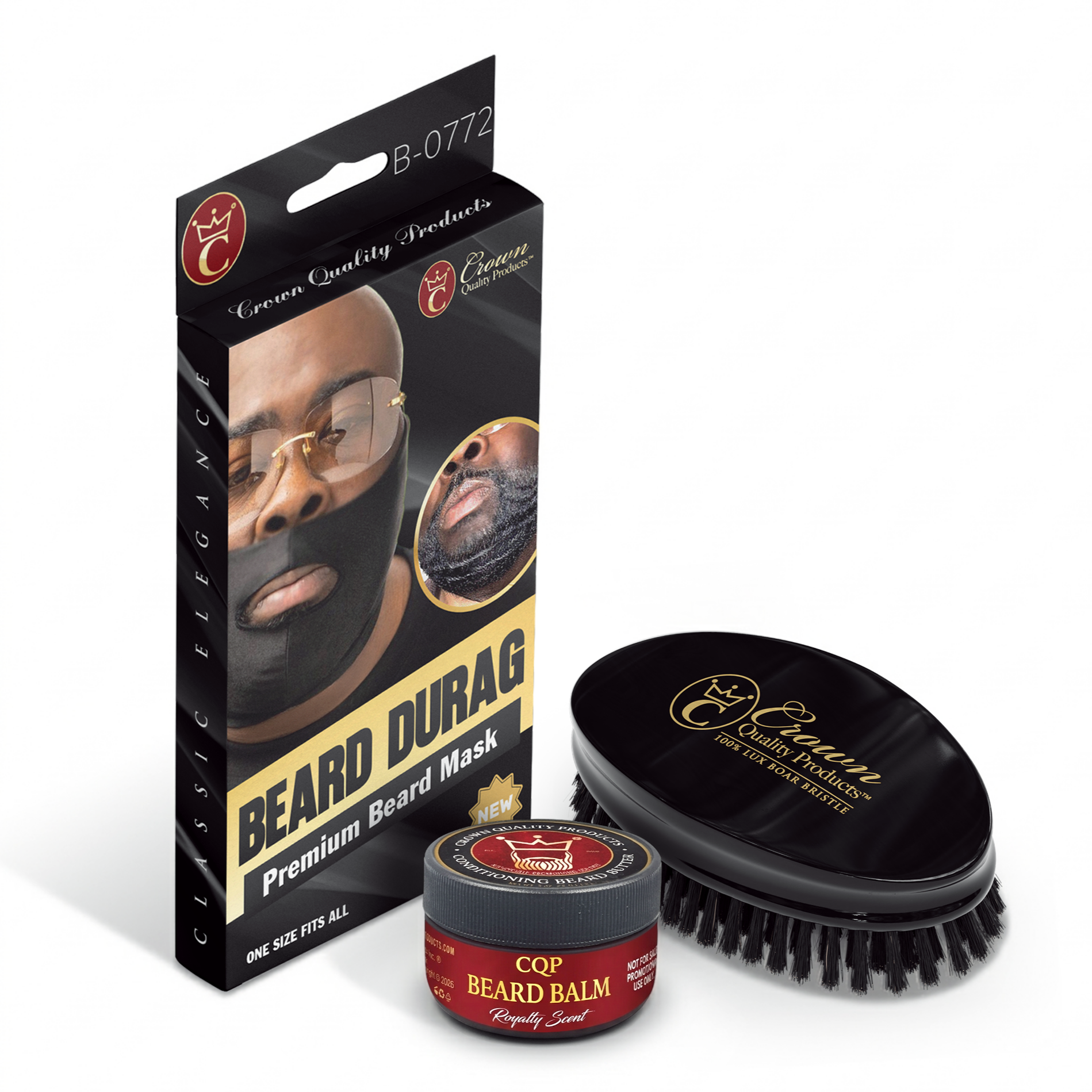 New Beard Du-Rag Kit by Crown Quality Products