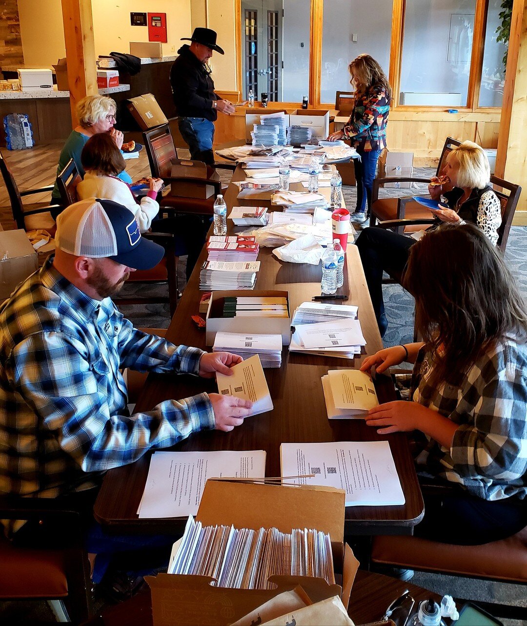 We are working hard stuffing 5,000 bags with candidate literature! 🤩

You may find a bag on your door in the near future... if you do, make sure to look over everything carefully - we've hidden a &quot;golden ticket&quot; in each precinct which can 