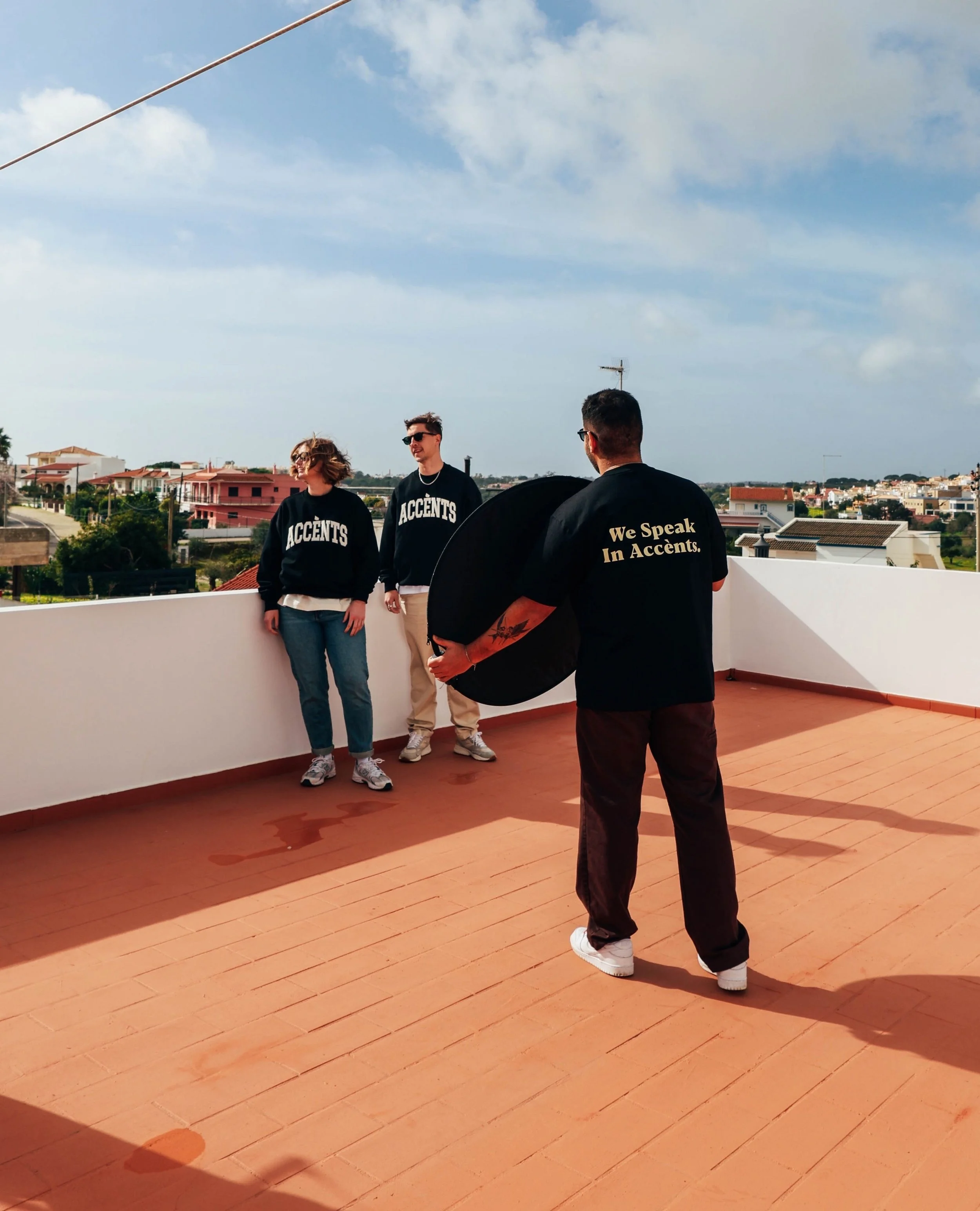 Sometimes I get asked what Acc&egrave;nts stands for, or what it means. 

Genuinely, I&rsquo;m a designer and I love making clothes. I spend a lot of time with my friends. Having a laugh. We all come from different parts of the world, and the fact th