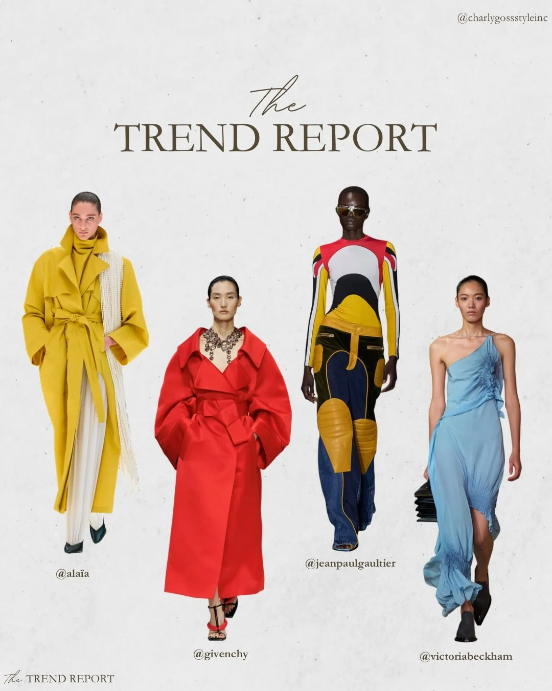 THE TREND REPORT: PRIMARY COLOURS 

Primary colours are set to define Spring 2026, ushering in a bold, optimistic mood with saturated reds, blues, and yellows taking centre stage. From Loewe&rsquo;s striking colour-blocked silhouettes to Givenchy&rsq