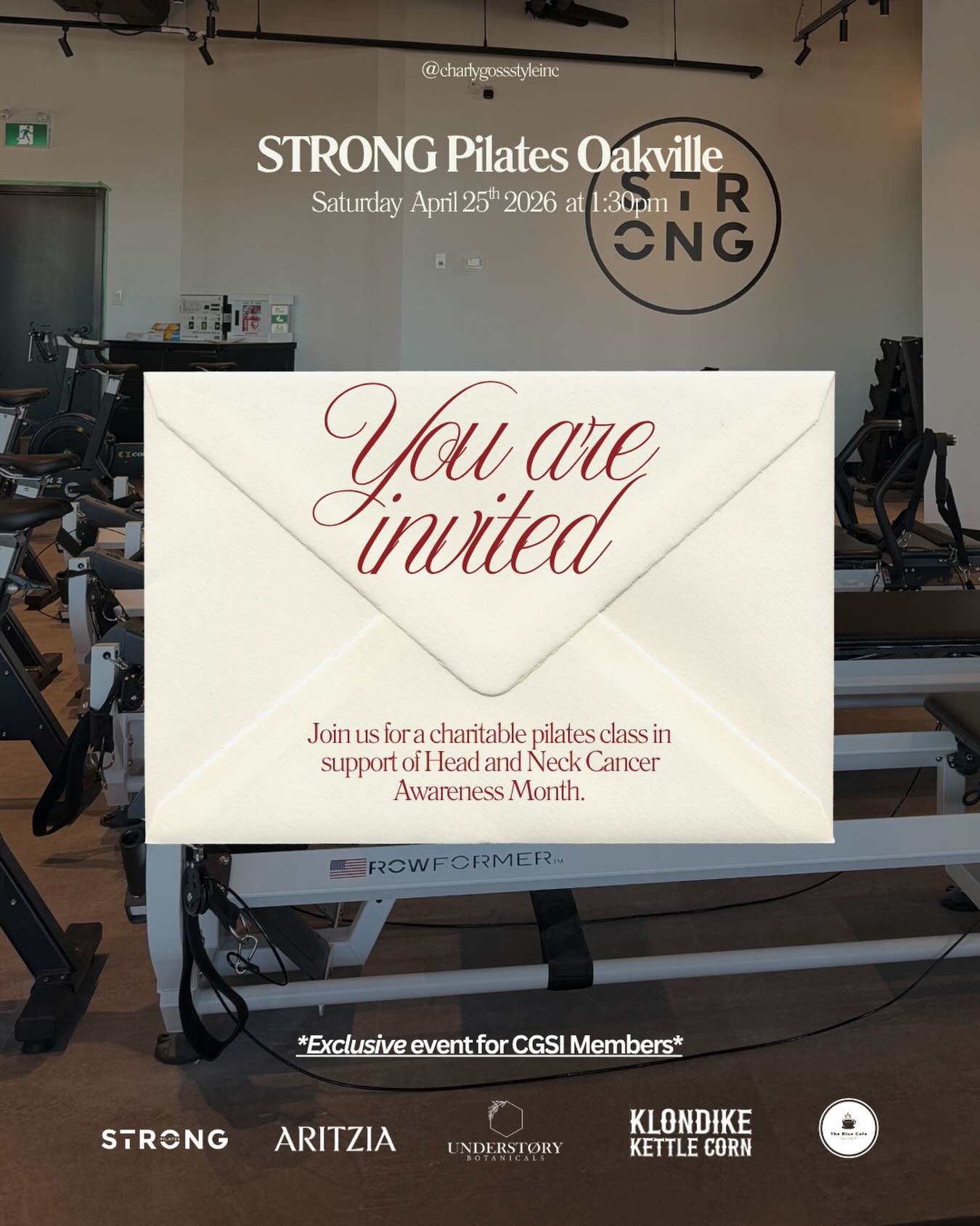 We&rsquo;re doing something really special 🤍

We&rsquo;re hosting a members-only Pilates class on April 25th at 1:30pm at Strong Pilates in Oakville.

April is Head and Neck Cancer Awareness Month, so this one is really close to our hearts. It&rsquo