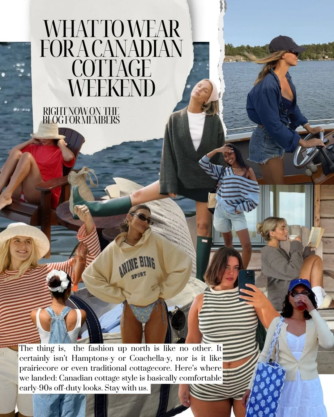 Right now on the blog &mdash; 4 Looks You Need For a Canadian Cottage Weekend

read the full blog and shop our recommendations at charlygoss.com &mdash; exclusive for members 

#cottageoutfit #outfitinspo #summerstyle #casualoutfitideas #stylist