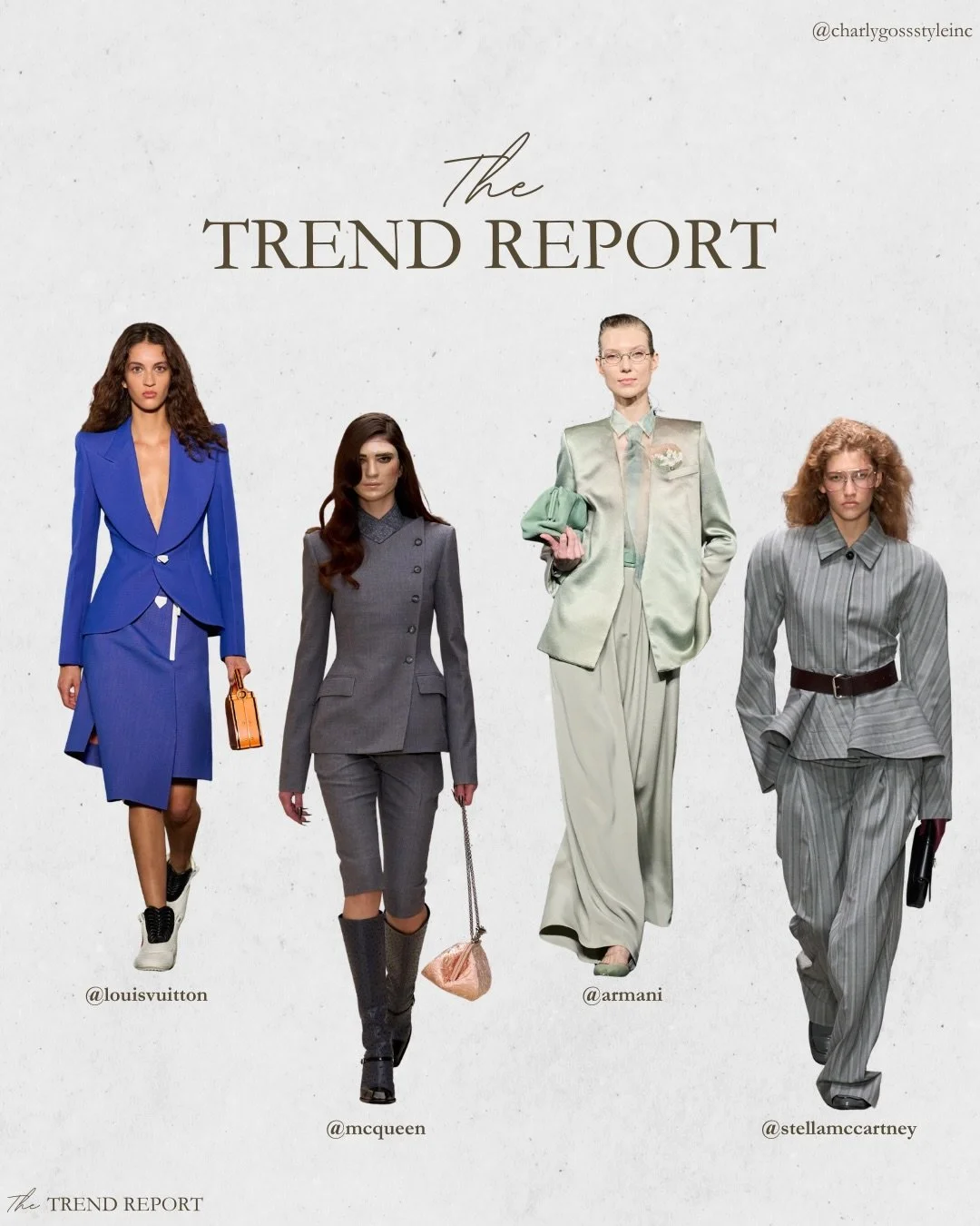 THE TREND REPORT: CORPORATE FEMME

Did someone say office siren? Corporate wear has been all over the runways this year with major designers like Dior, Louis Vuitton, and Chanel showing us that corporate doesn&rsquo;t have to be boring. Oversized bla