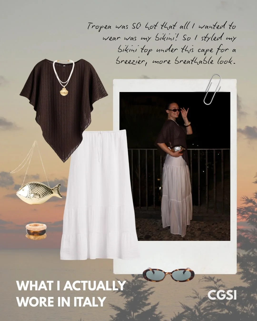 Erin just came back from her 2 week vacation to Italy! The reality is we don&rsquo;t always end up wearing what we expected when we travel &mdash; and thats ok! Often times (especially travelling somewhere hot) you just have to roll with the punches!