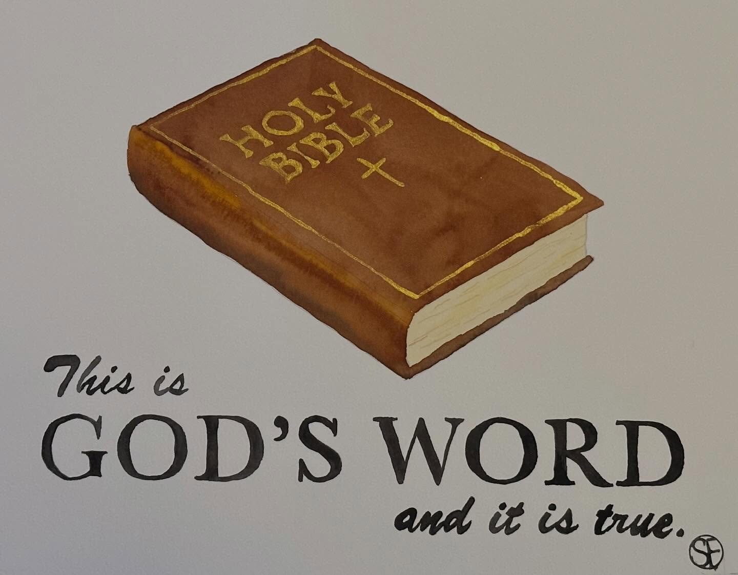 Now that this painting has been gifted and gone to its home, I can finally share it. At the request of one of the elders at church, I painted this for our interim pastor. Another member of the congregation made a nice frame for it. It was presented t