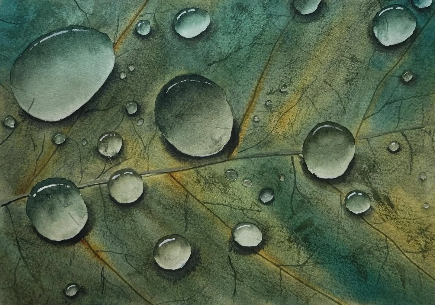 I painted the spring drops tutorial from @letsgomakeart. This one took more time, but it was easy to take breaks and tackle it bit by bit. 

#letsmakeart #letsmakeartwatercolor #watercolor #watercolourpainting