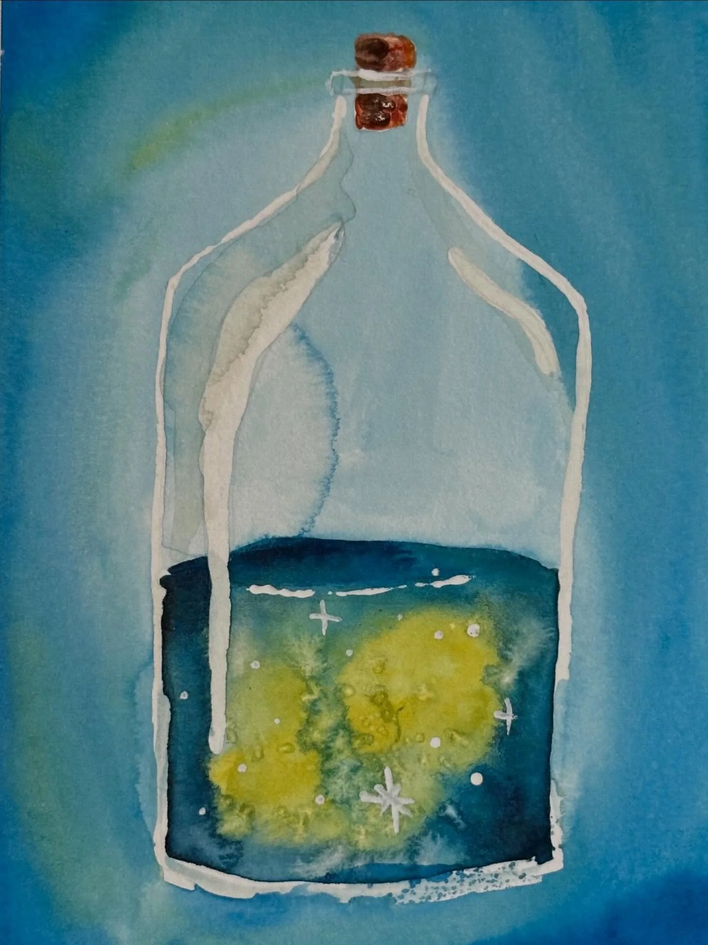 I painted these potion bottles from last month&rsquo;s let&rsquo;s make art matter tutorial. I painted a few to send out some good wishes. 

#letsmakeart #letsmakeartwatercolor #watercolor #watercolorpainting