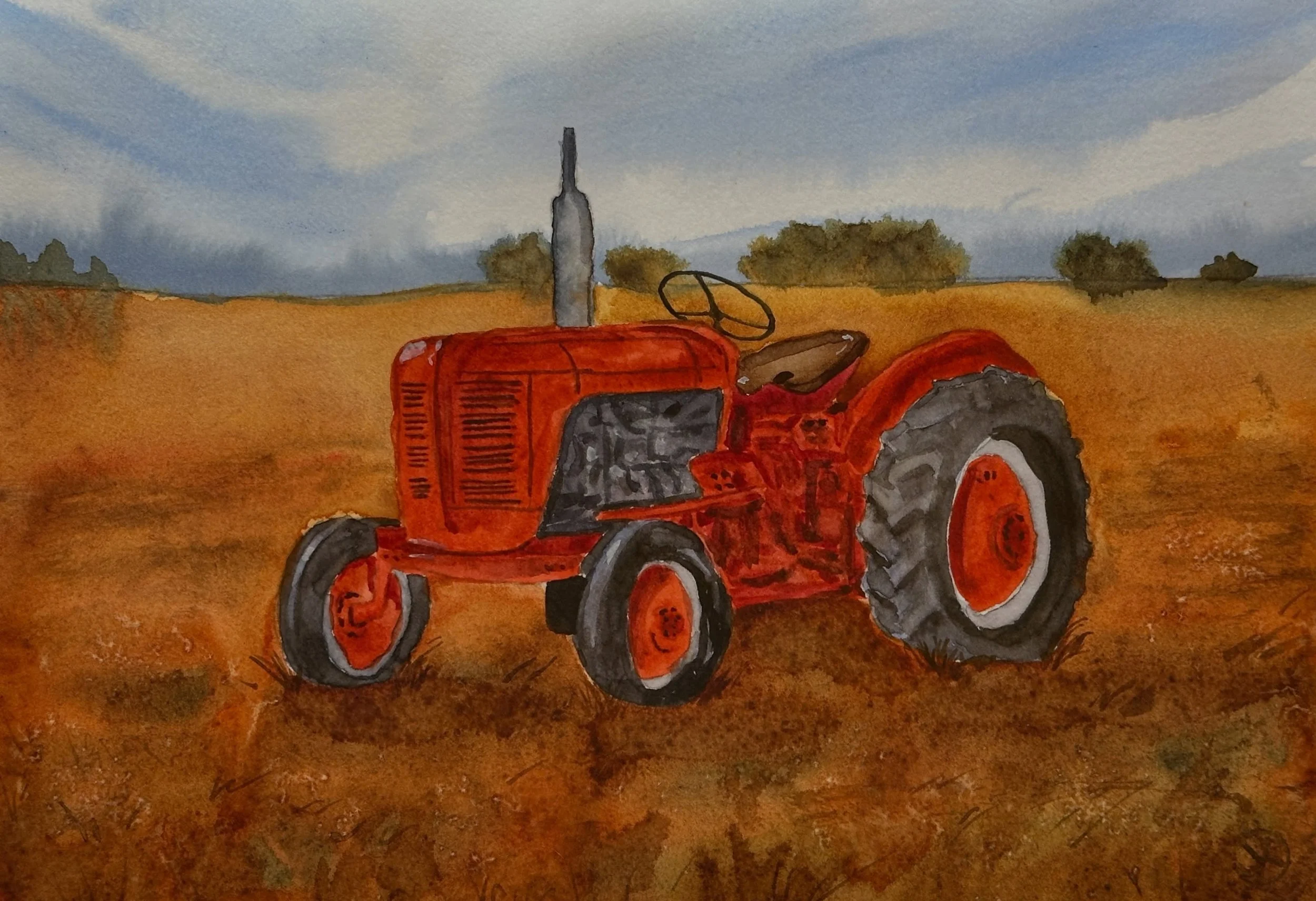 I painted the tractor tutorial from @letsgomakeart. This one took a while to paint, but it was fun.

#letsmakeart #letsmakeartwatercolor #watercolor #watercolorpainting
