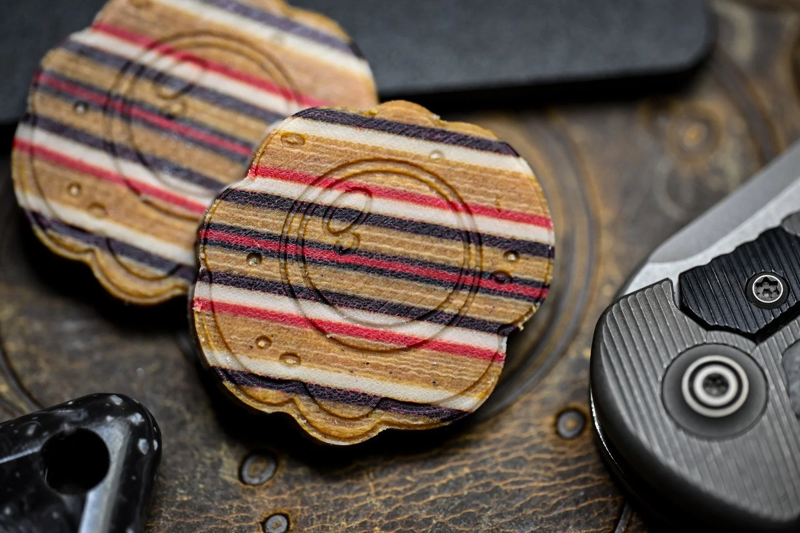 Layered Micarta Stripes