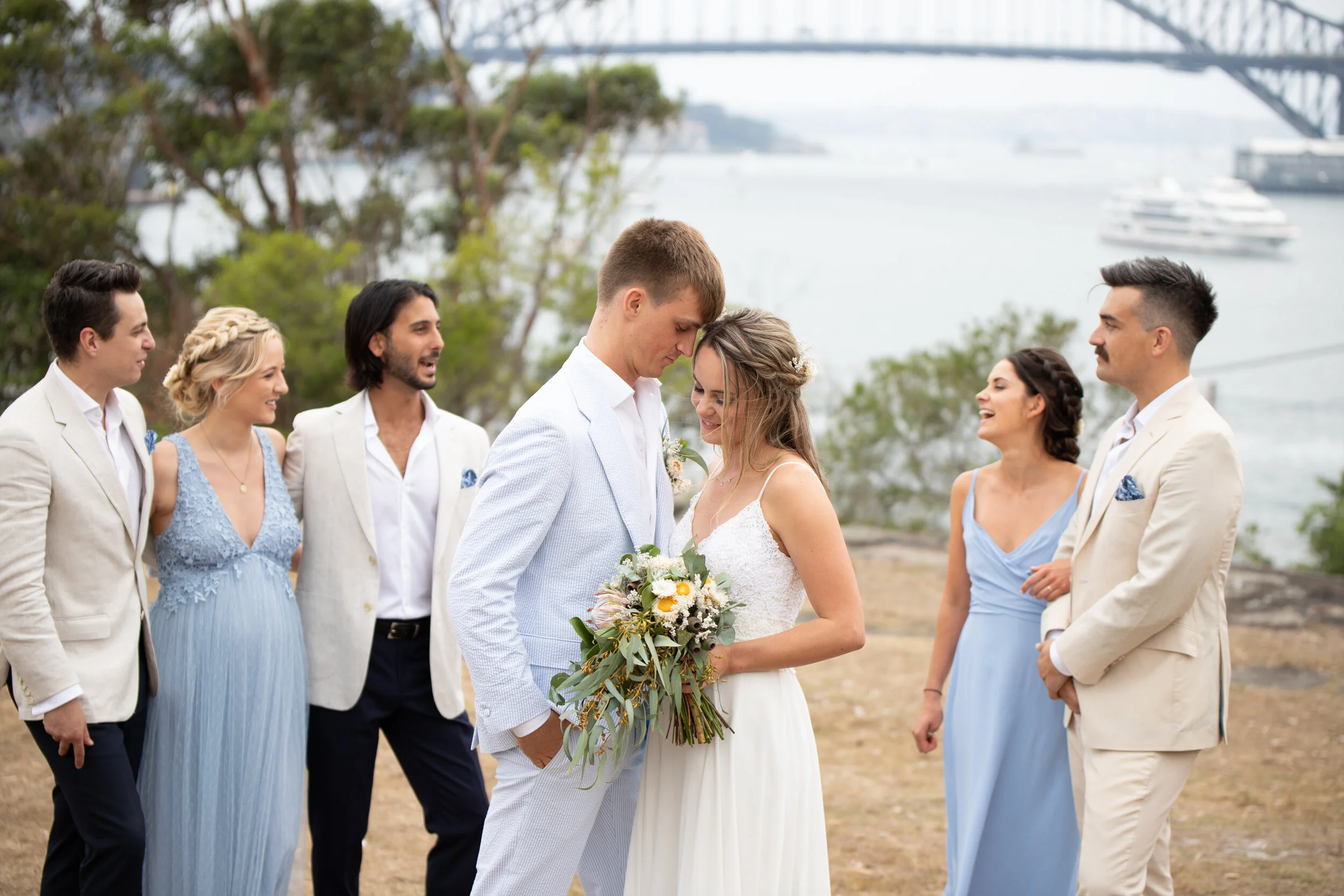 Wedding Photography Goat Island Sydney Harbour