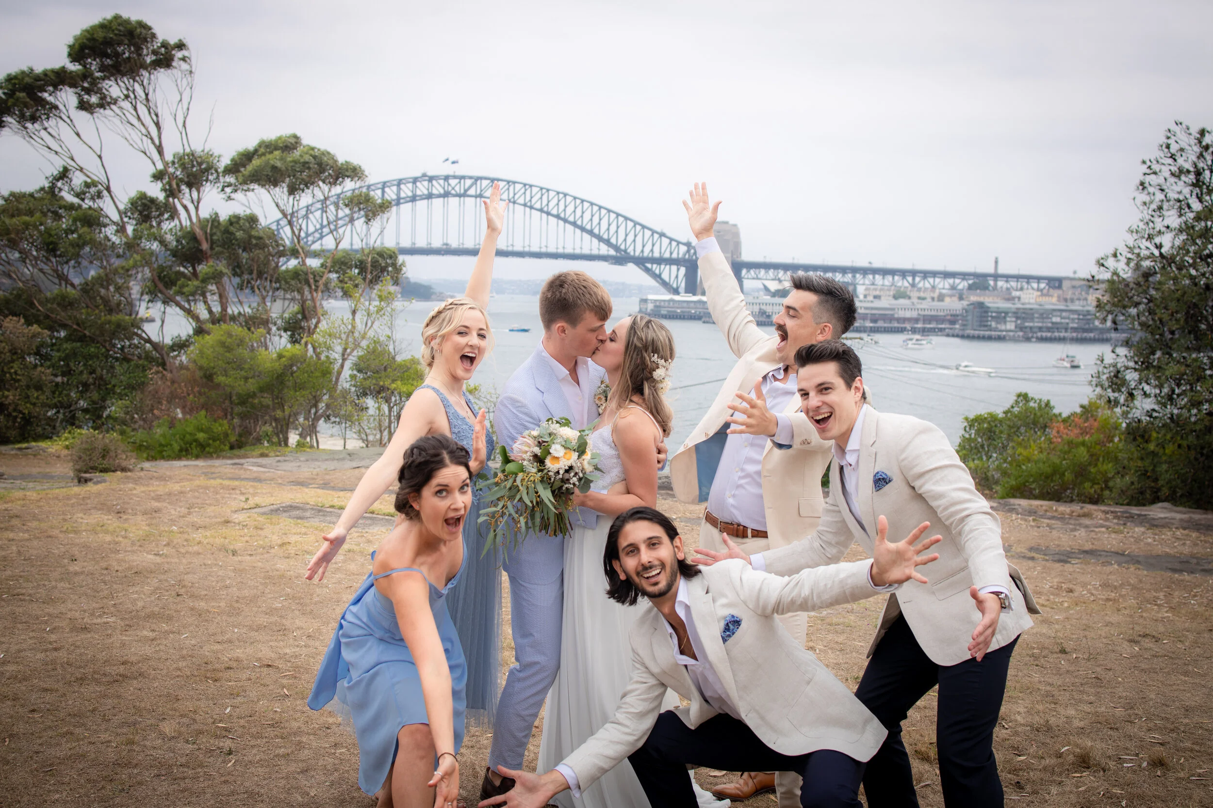 Wedding Photography Goat Island Sydney Harbour