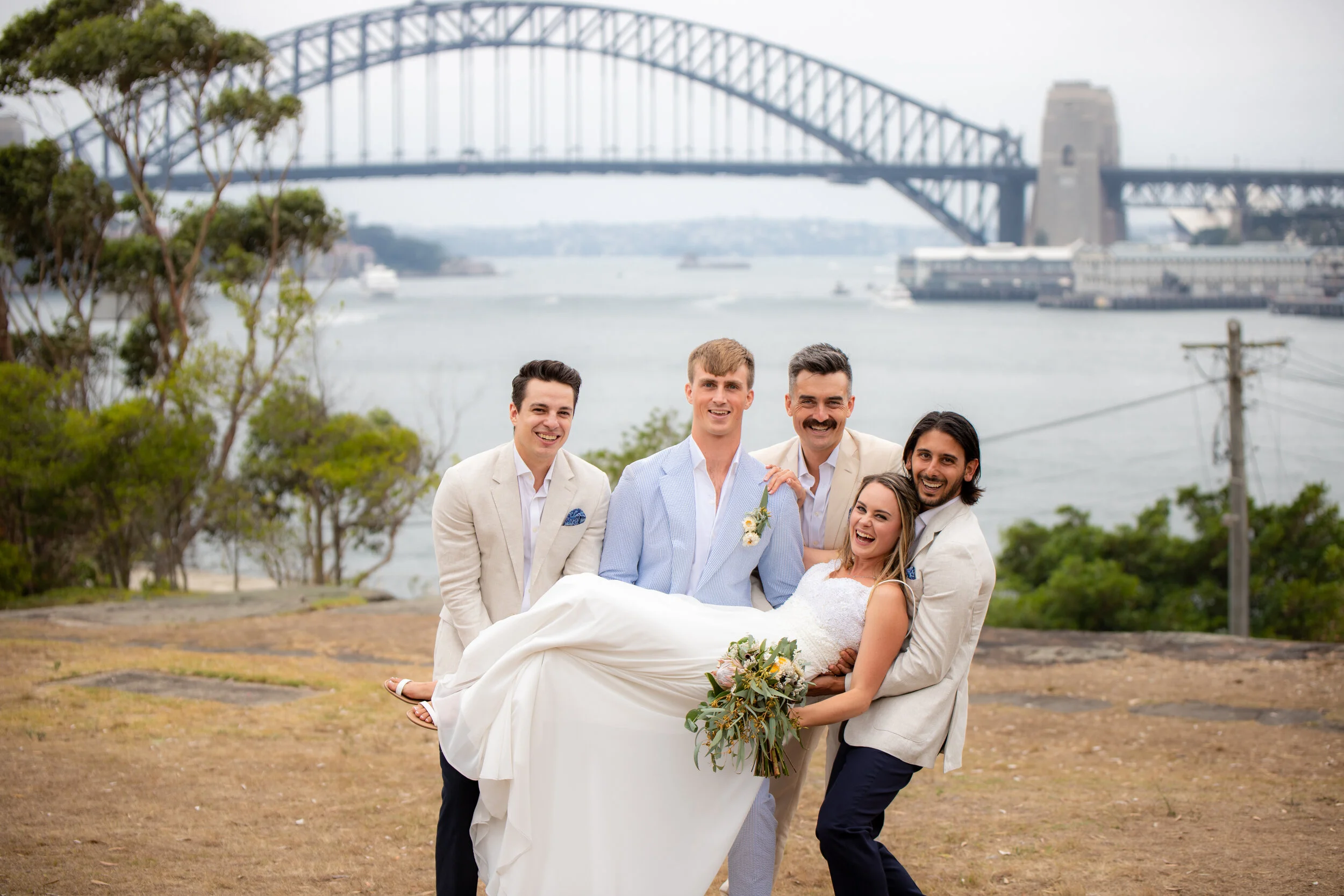 Wedding Photography Goat Island Sydney Harbour