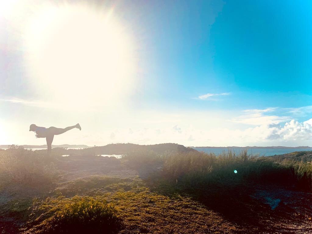 22.03.2021 

Where do you seek grounding during highly transformative times? 

Cooper&rsquo;s Island. Virabhadrasana/warrior III. Yesterday. For me. 

Thank you @olives_89 for capturing some of the magic of this moment.