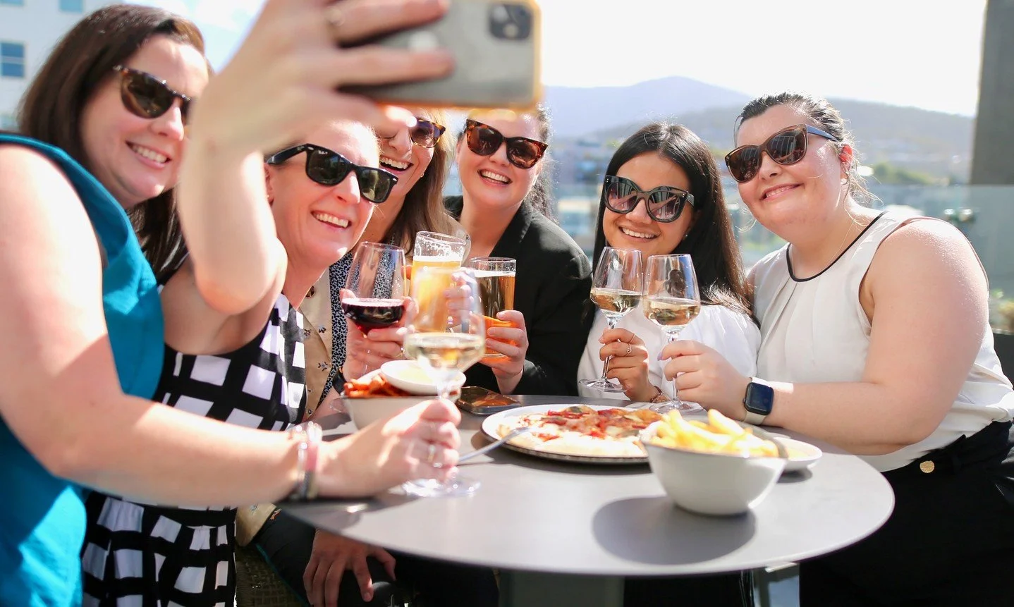Good times, great company, and skyline views ✨ The Deck is perfect for catch-ups, celebrations, or just a spontaneous get-together. 🥂🎉⁠
⁠
Enquire now to host your next get-together with us or just walk in with your group to grab drinks &amp; snacks