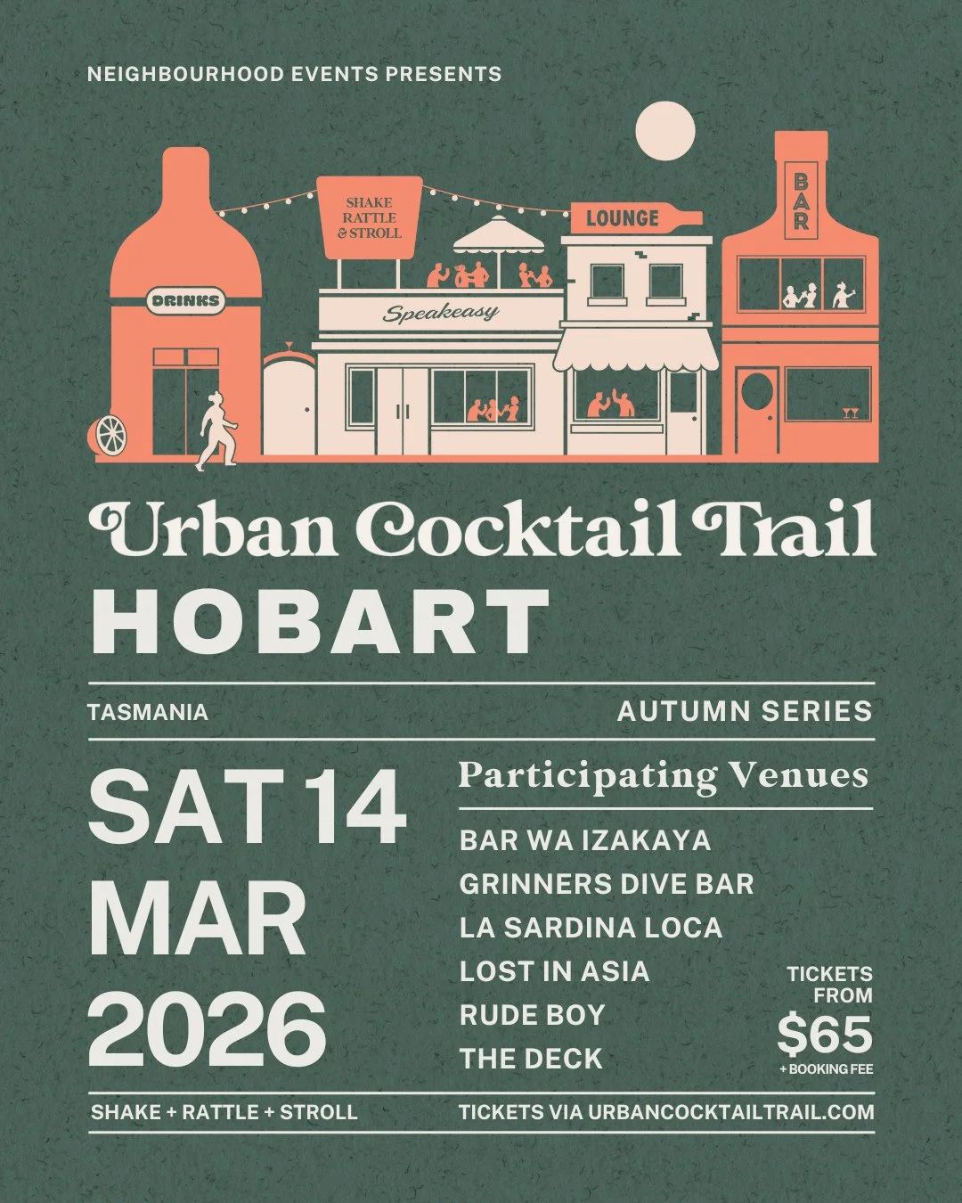 Hobart, we&rsquo;re turning up the heat 🔥🍸⁠
⁠
We&rsquo;re officially part of the @urbancocktailtrail, and we&rsquo;re pouring up the Fountain of Youth at @thedeckhobart. Grab your mates, wander through Hobart, and sip your way through the trail at 