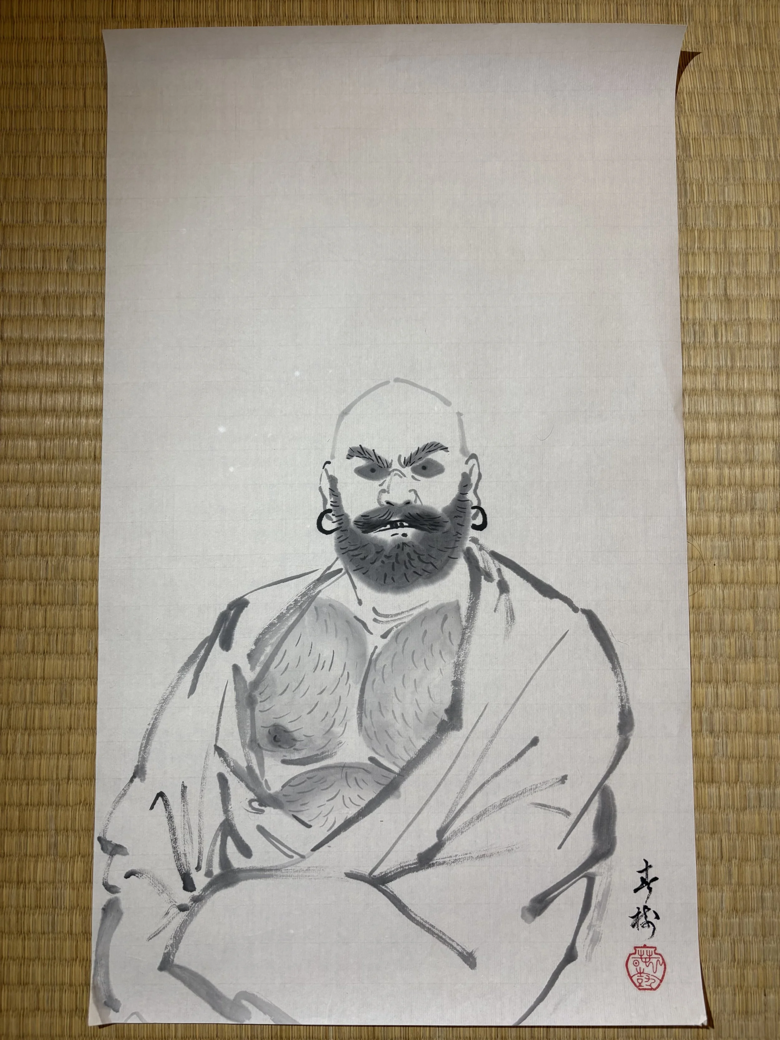 Bodhidharma - 2025 - Ink on washi 