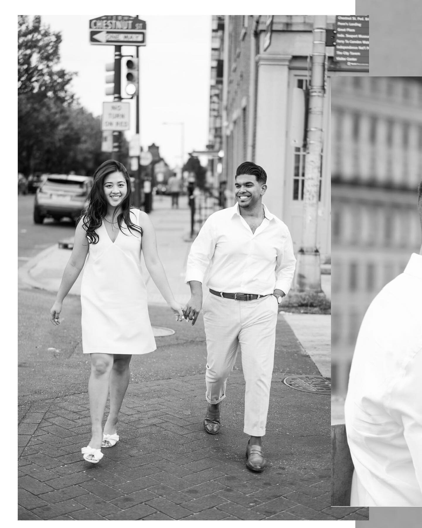 It doesn&rsquo;t get much more classic than black and white | B + N 
.
.
.
.
.
#engagementsession #engagementphotography #philadelphiacouples #phillybride #blackandwhitephotography #engagement #engagementphotos #engaged #engagementshoot #engagementph