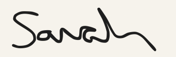 Signature of the name Sarah