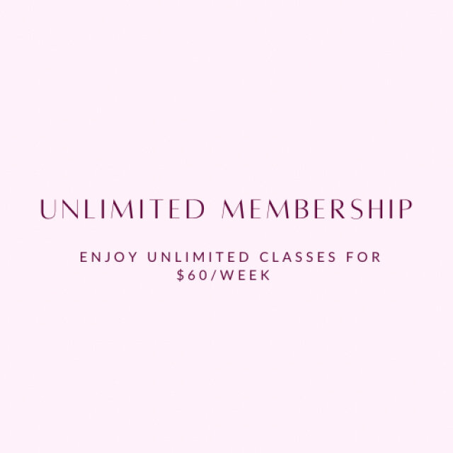 ⭐️ Unlimited Memberships Available ⭐️ 

Enjoy access to over 100 classes a week for $60/week. 

🌸Reformer Pilates 
🌸Mat Pilates 
🌸Stretch and Relax/ Yoga 
🌸Boxing 
🌸Define
🌸Barre 

Book in for a class using MINDBODY app and join up when you are