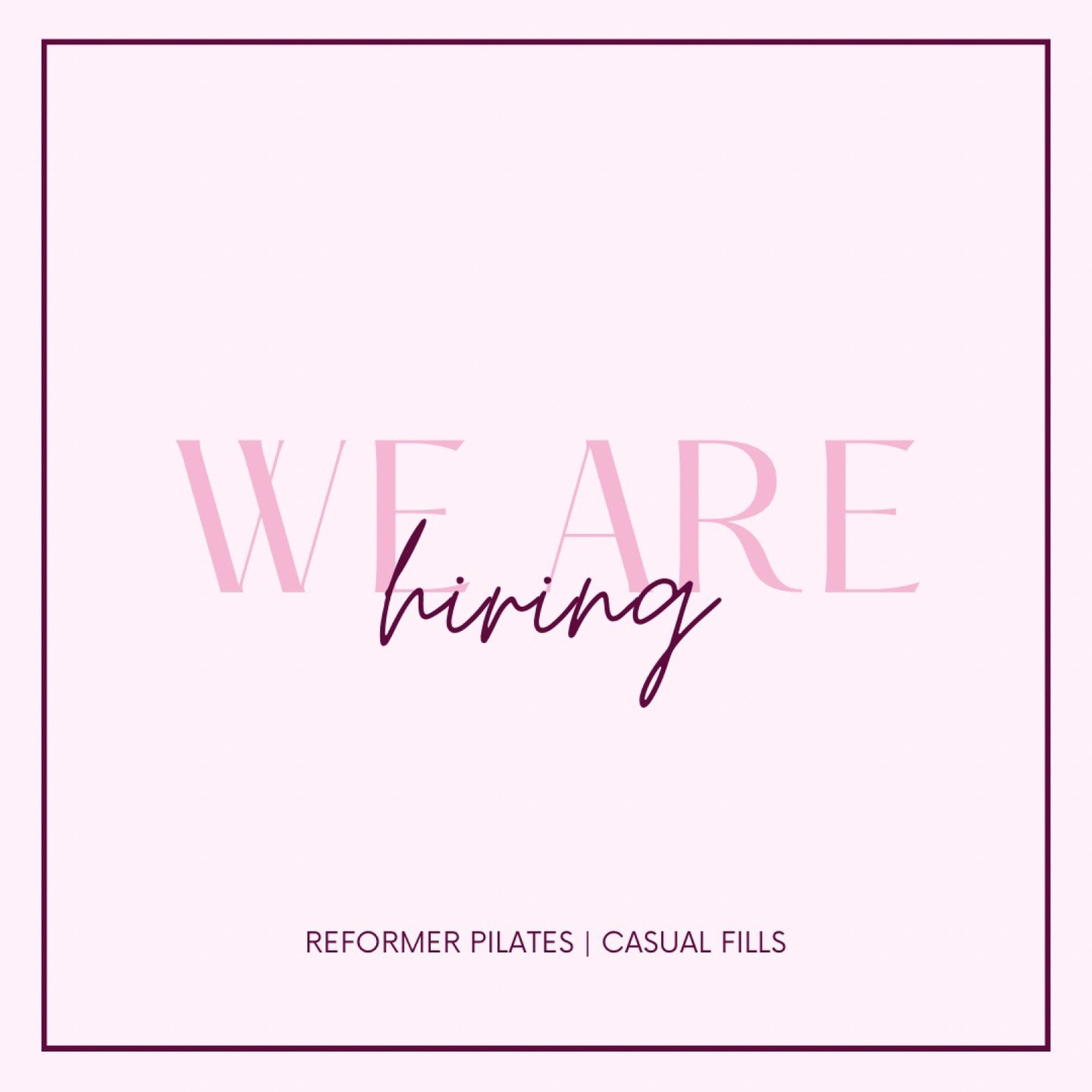There are some upcoming casual cover positions available during May and June with potential for ongoing classes 🙌🏽 

If you are interested send us a DM or email mary@yourstudiocbr.com.au for more information 

Instructors on our cover list also rec