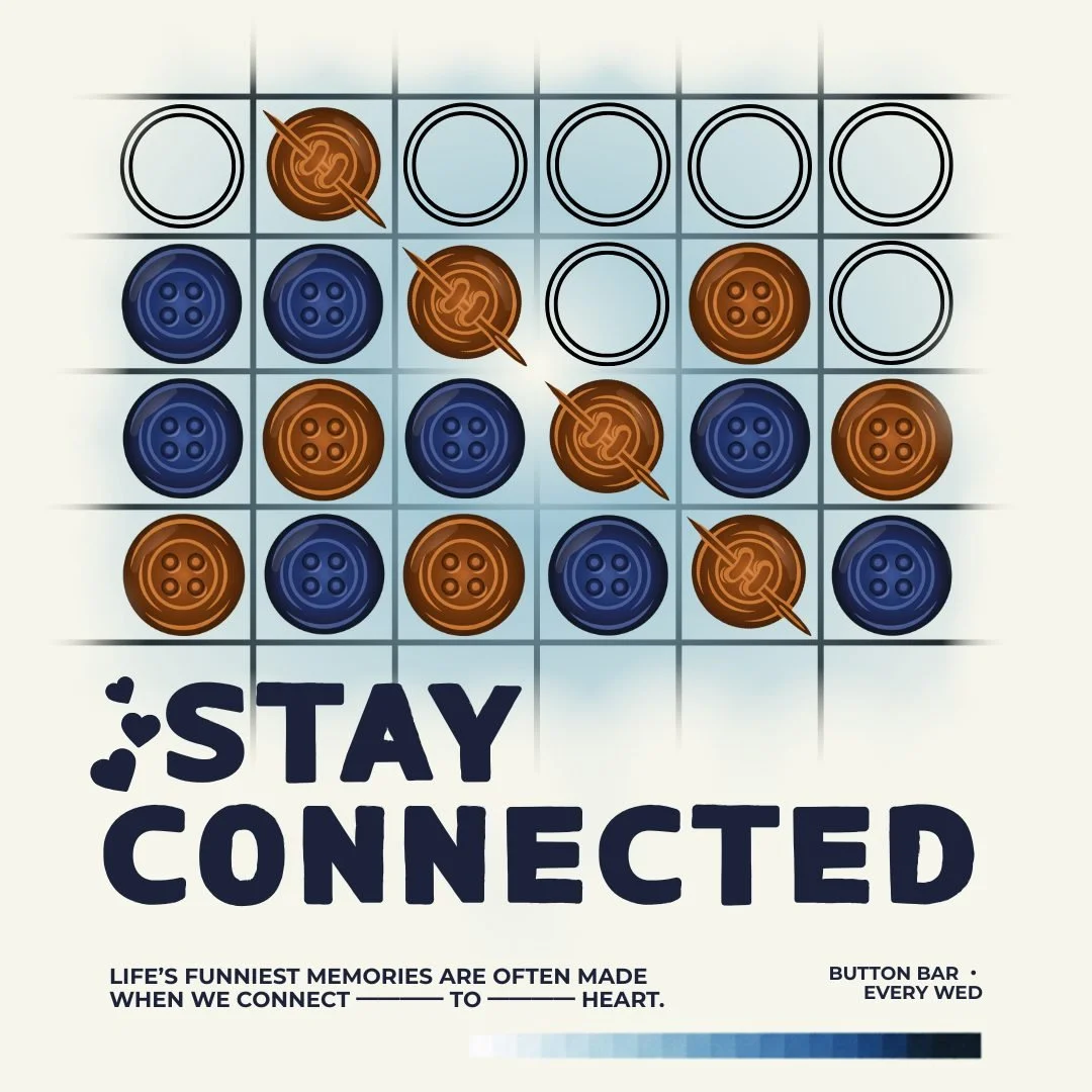 Midweek just got a whole lot more fun. 🎮✨

Every Wednesday at Button Bar, our new Connect Game brings everyone together&mdash;friends, strangers, and a few cocktails in between. 🍸😉

It&rsquo;s the easiest way to laugh, compete, and connect.
📍 But