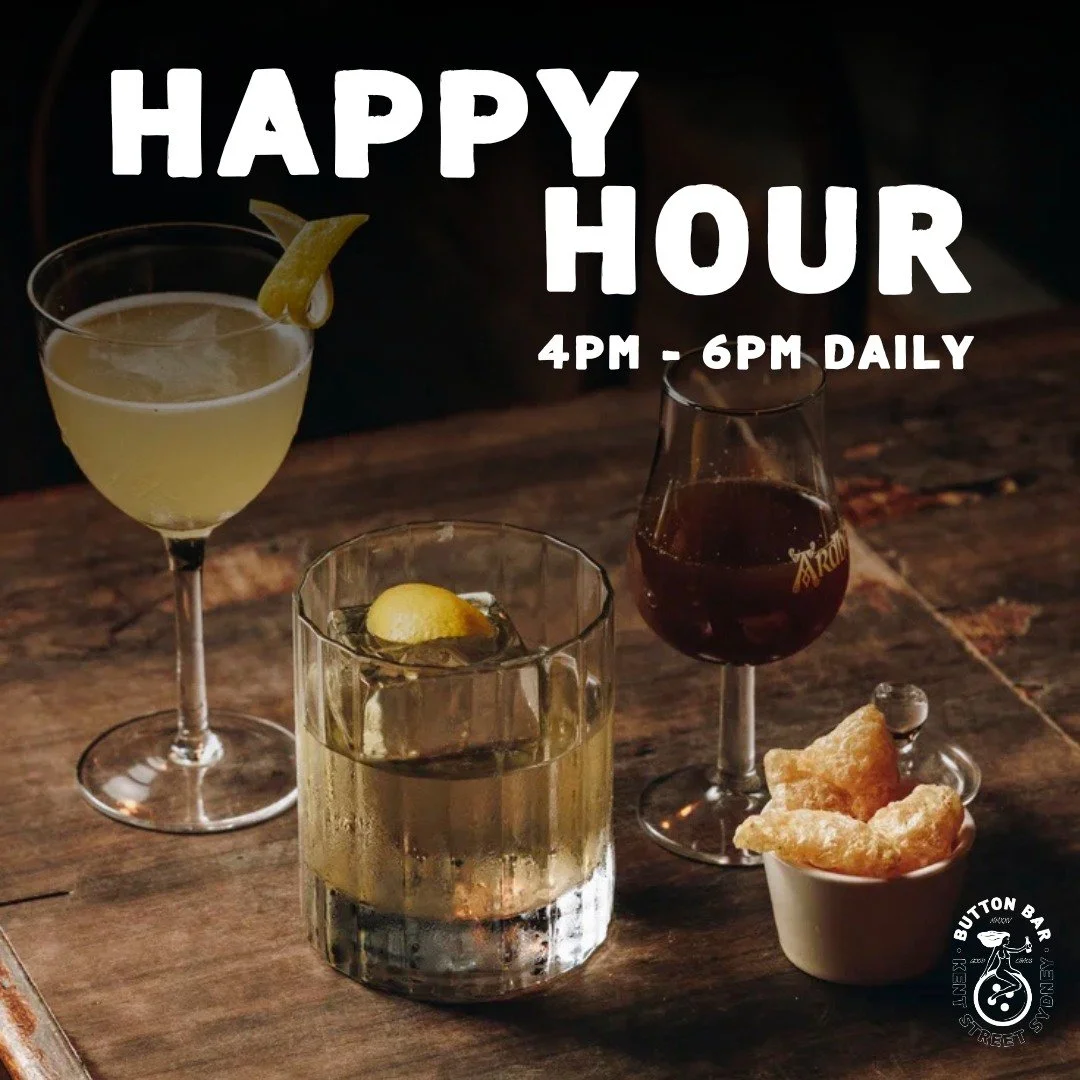 Ahoy, matey! ⚓️

Set sail for Happy Hour at Button Bar &mdash; 4PM to 6PM, every single day! 🍻

Plunder $6 Beers, $7 Wines, $9.50 Bar Bites, and $15 Cocktails.

No maps needed&hellip; just follow the good vibes. 🏴&zwj;☠️

#ButtonBar #HouseofPocket 