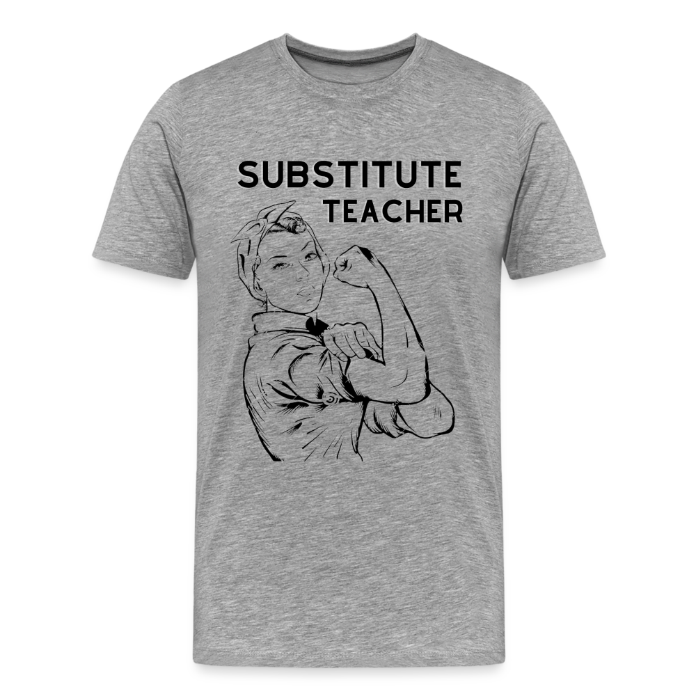 Substitute Teacher Men's Premium T-Shirt — Educator Andrea