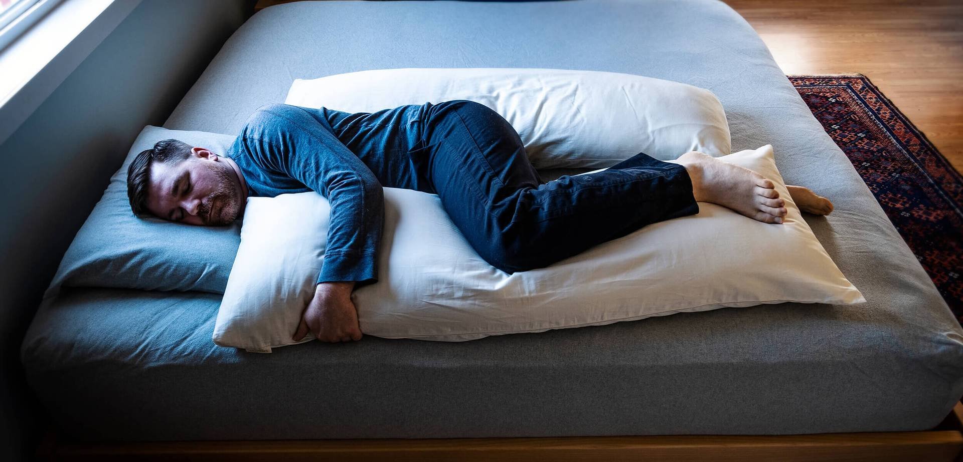 Proper sleeping position – Relieve the pain