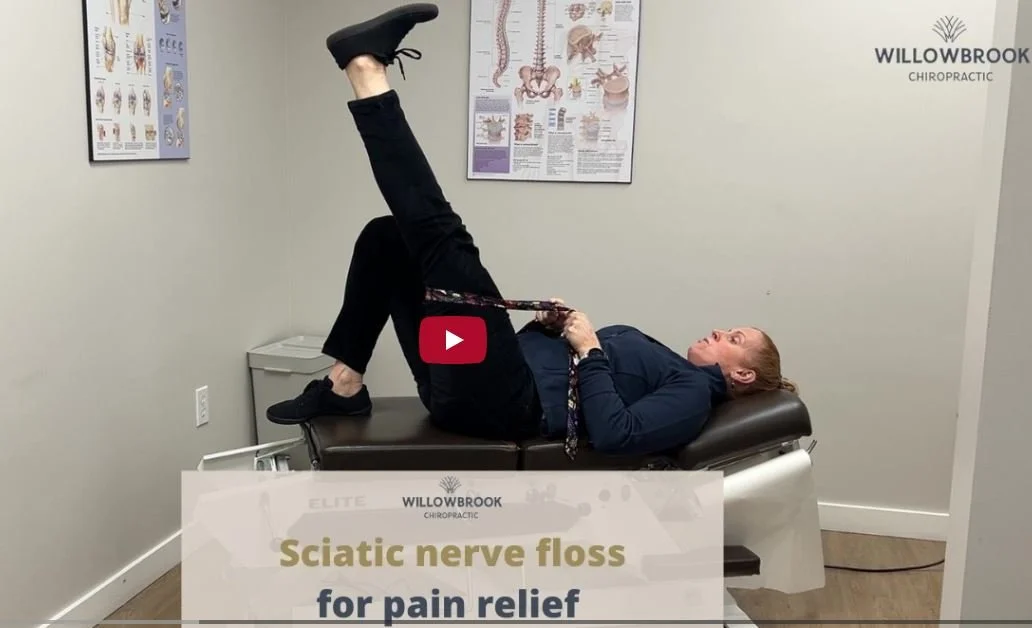 Sciatic nerve floss for pain relief