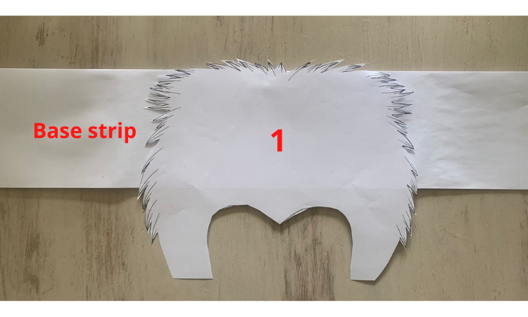Fix the two base pieces of the mask together